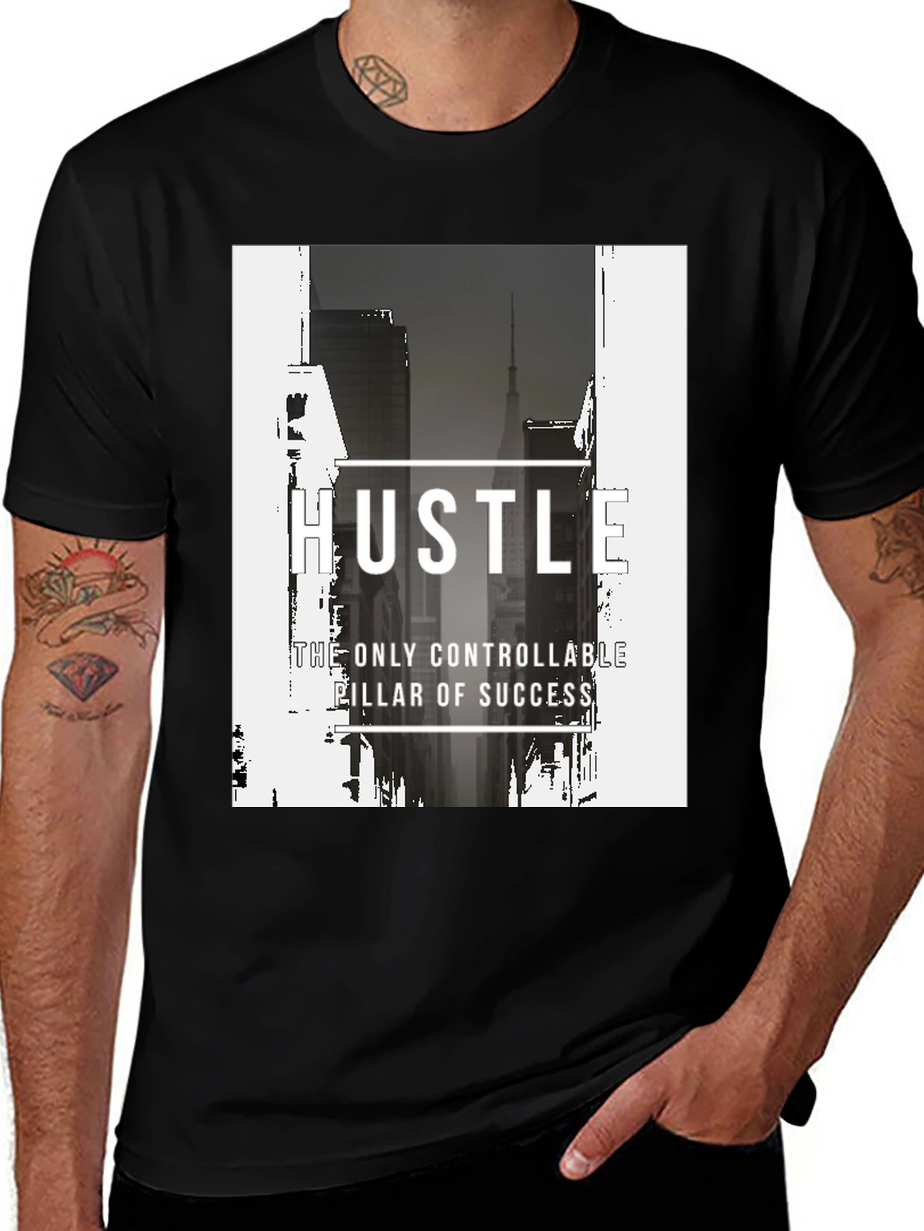 Hustle Graphic Tee - Inspirational Streetwear