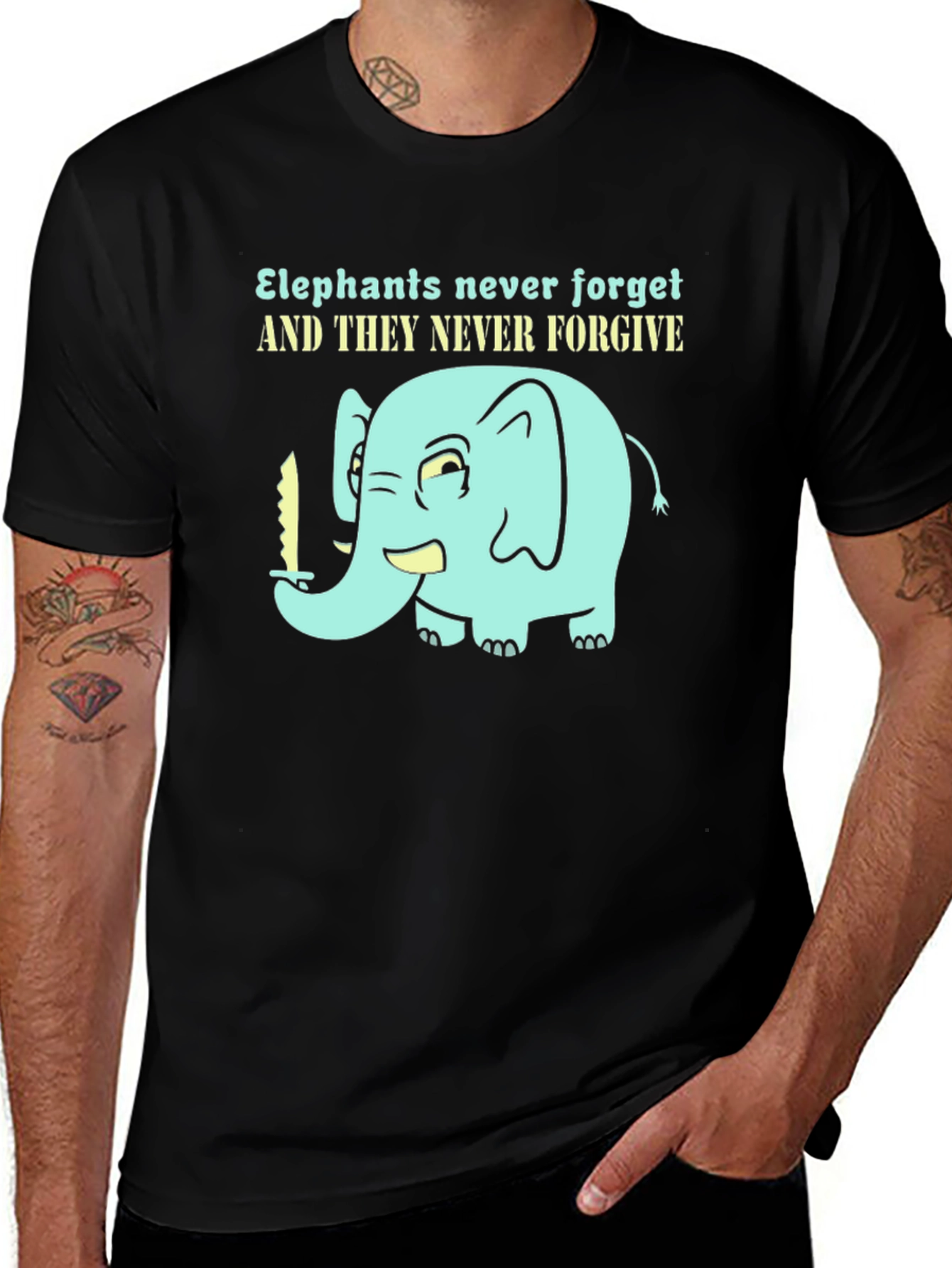Variant 18 of Elephant Never Forget T-Shirt
