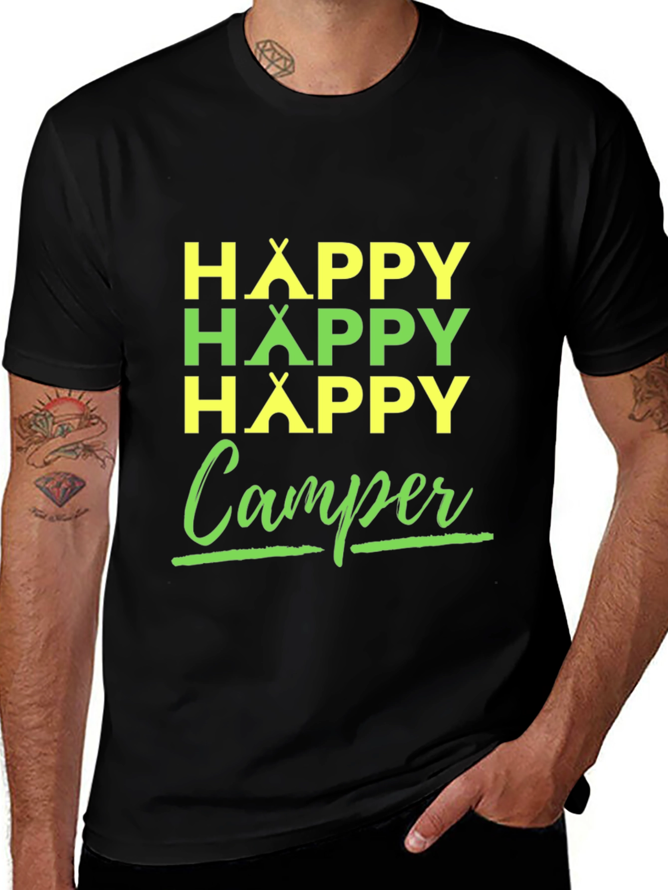 Happy Camper T-Shirt | Camping Adventure Tee