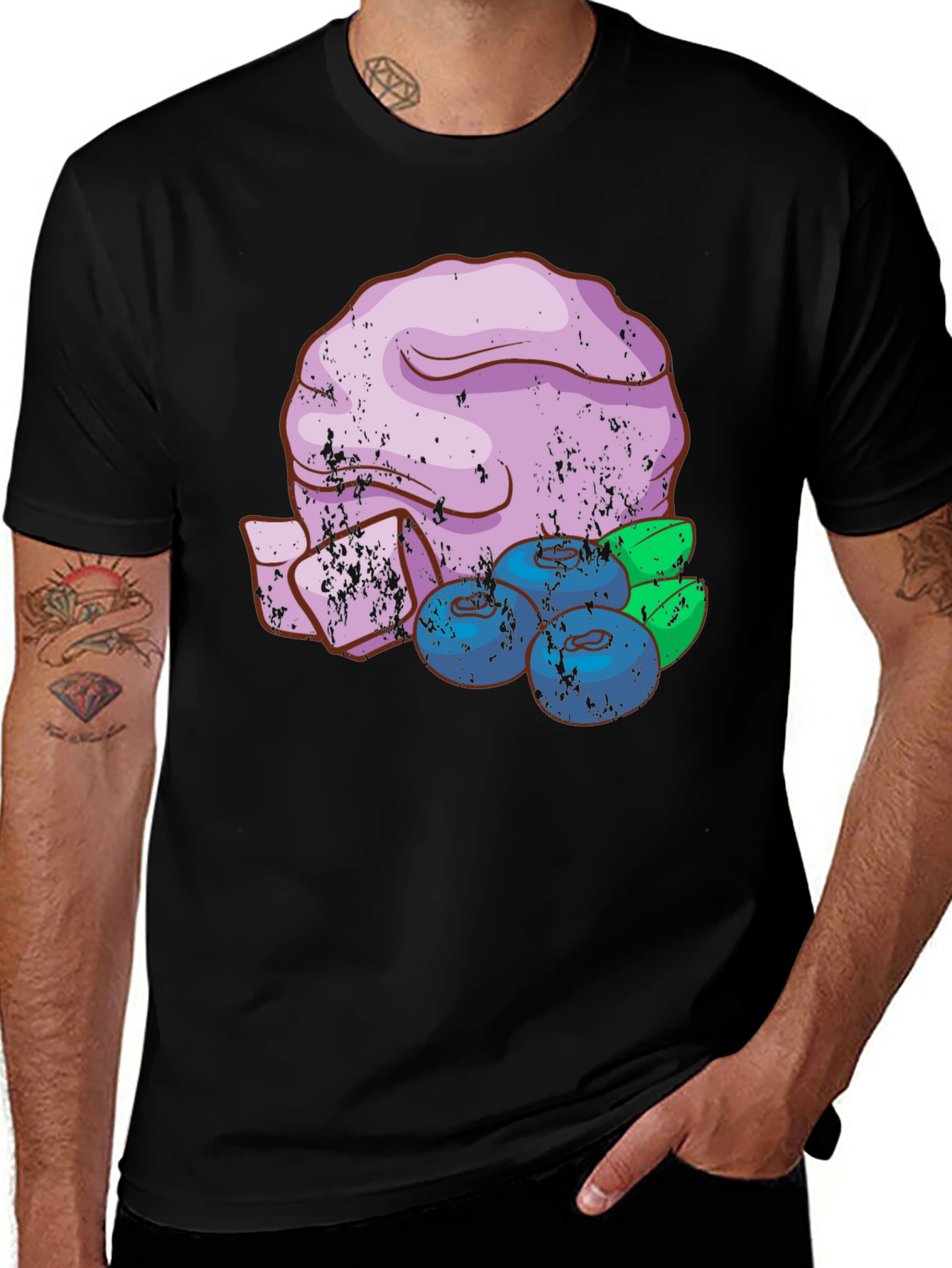 Variant 20 of Blueberry Dessert T-Shirt - Unique Graphic Tee