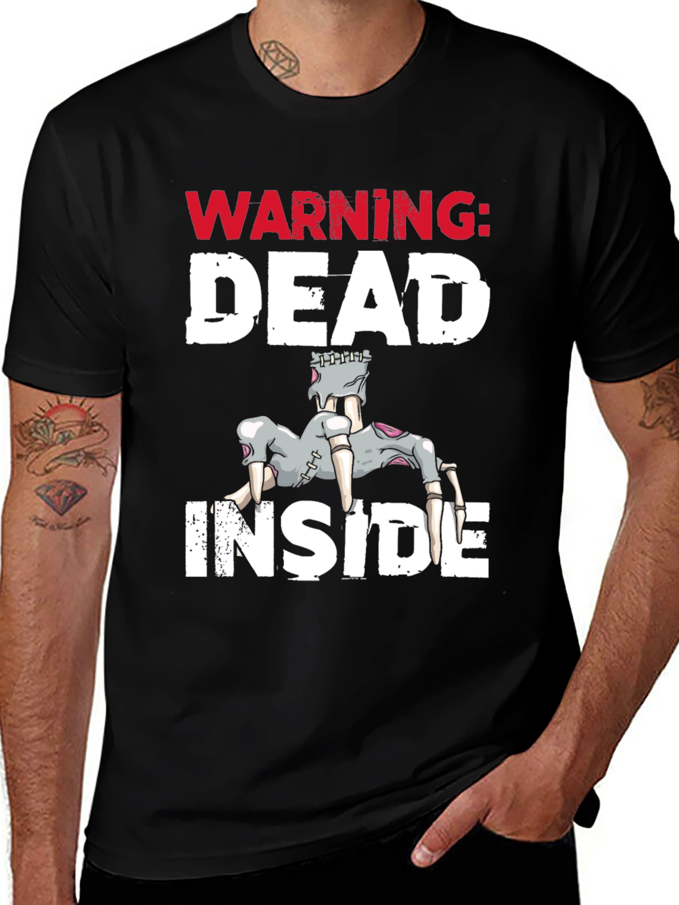 Variant 14 of Warning Dead Inside Graphic Tee