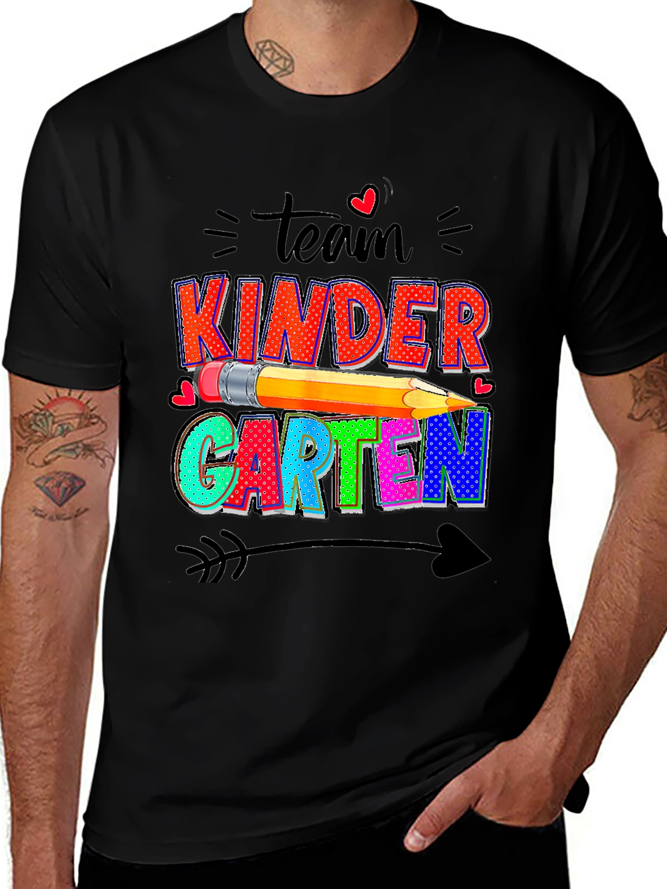 Variant 12 of Team Kindergarten Graphic Tee - Back to School Teacher Shirt