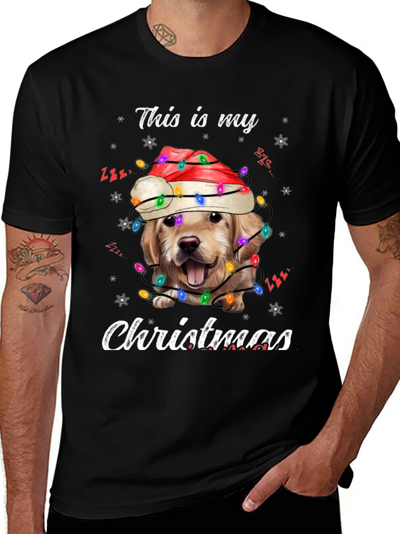Dog Christmas Lights T-Shirt