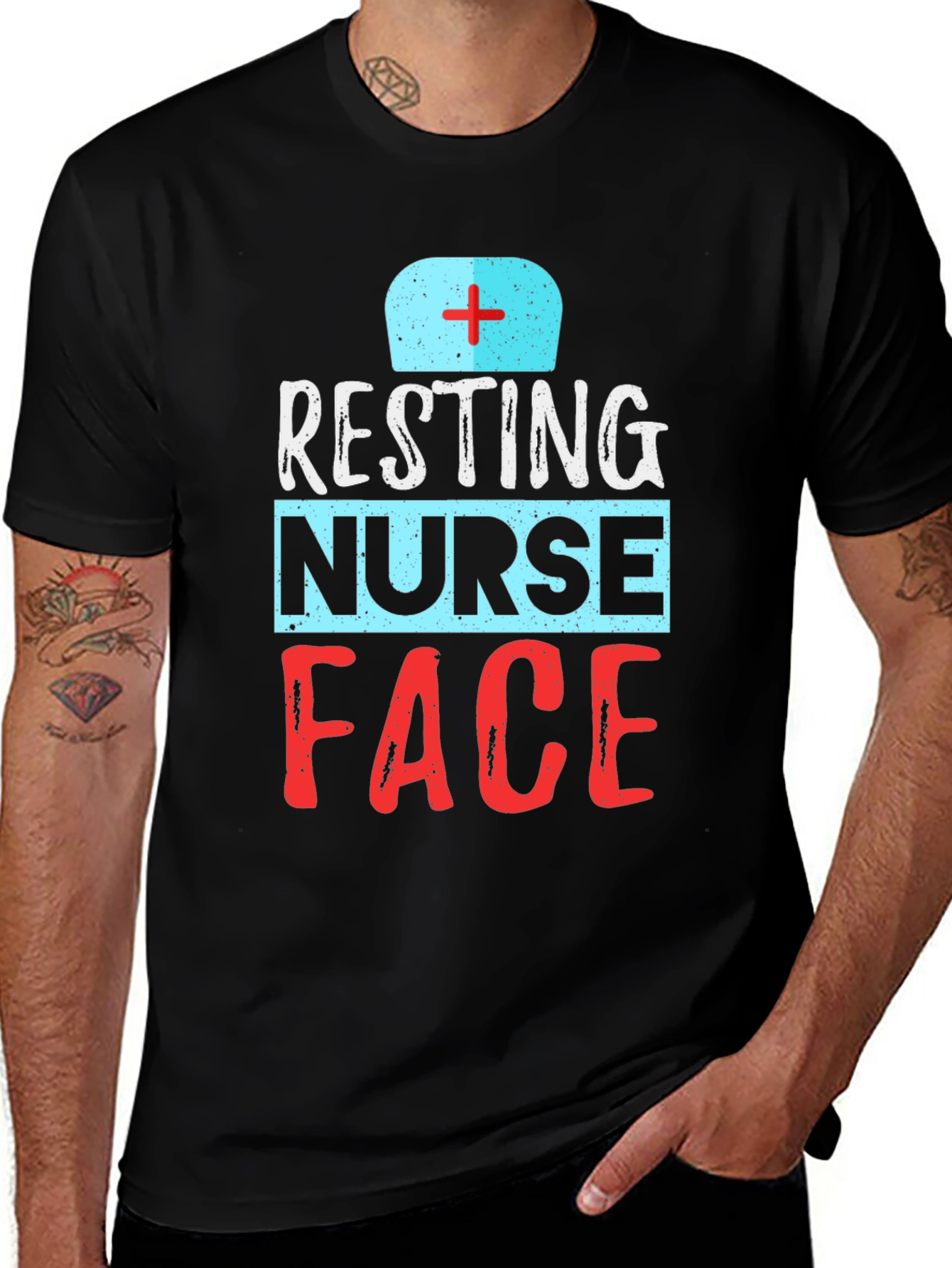 Resting Nurse Face Graphic T-Shirt - Unisex