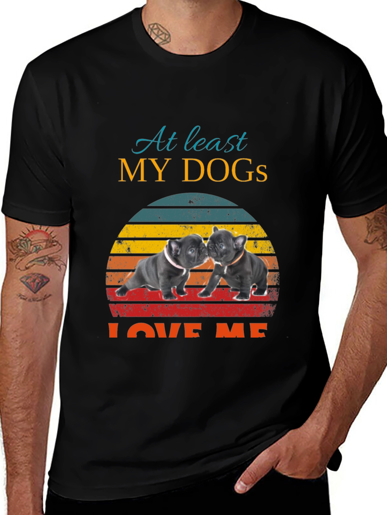 Variant 10 of My Dogs Love Me Graphic Tee