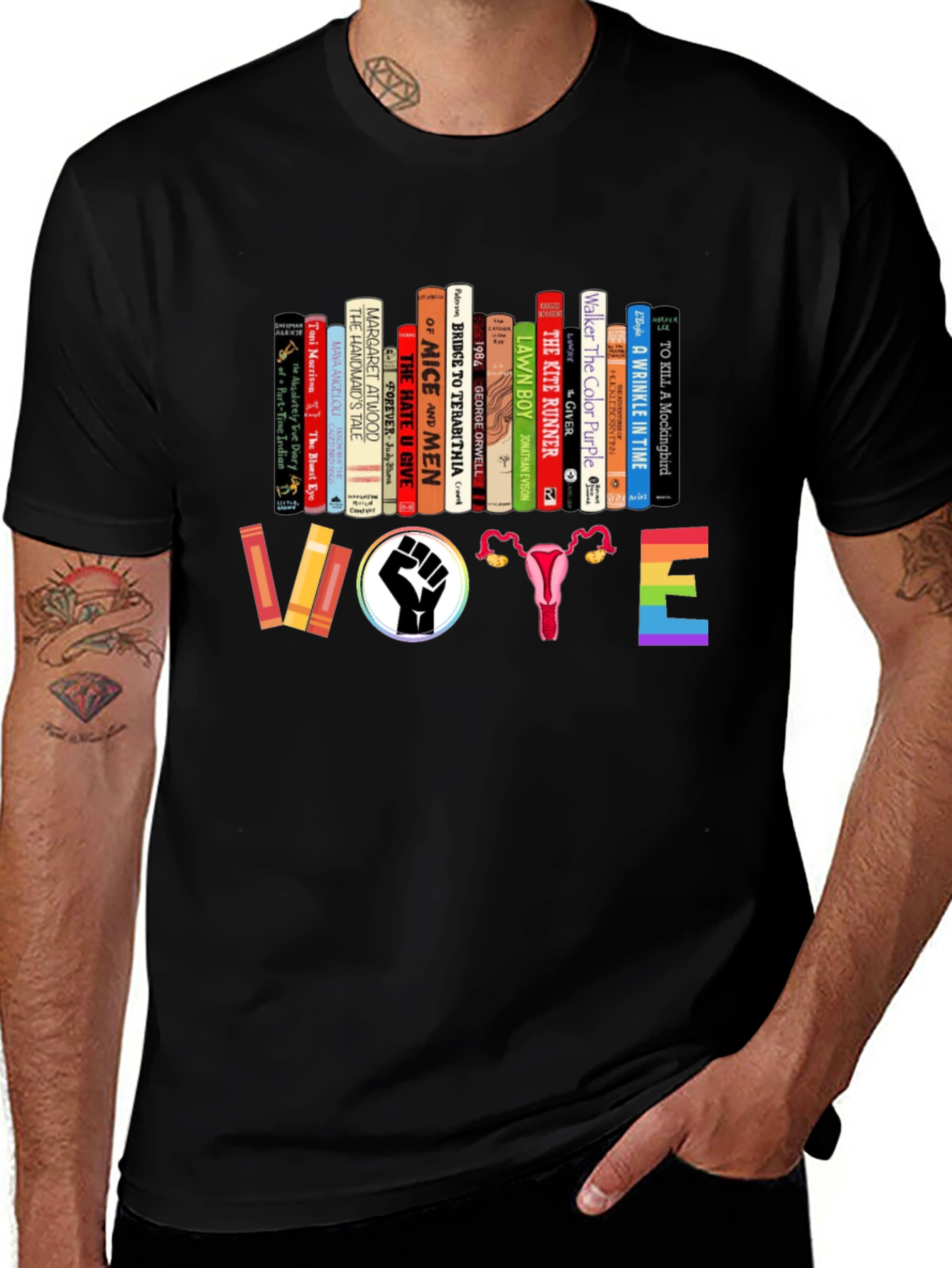 Variant 23 of Feminist Book Lover Vote T-Shirt