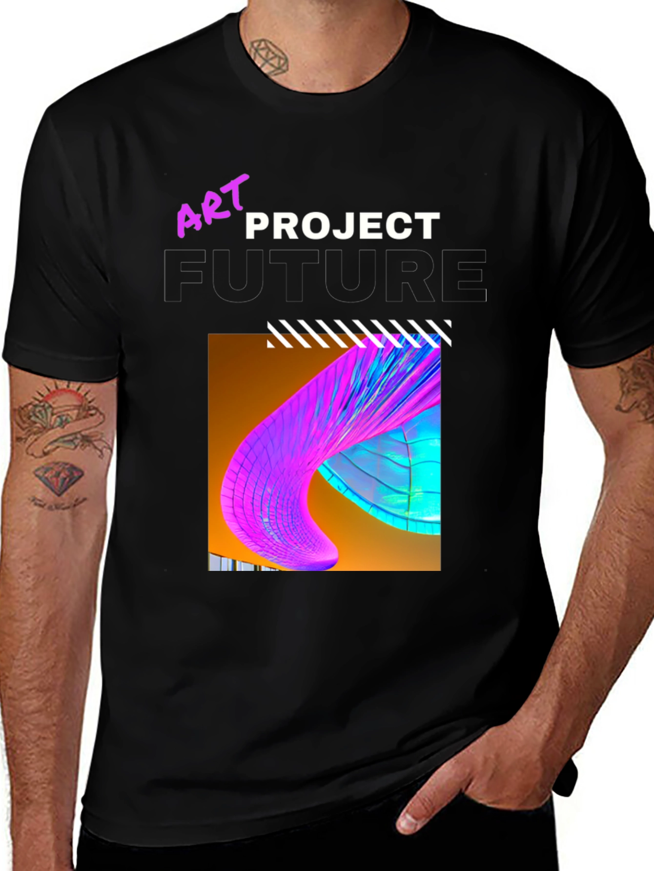 Variant 29 of Art Project Future Graphic Tee - Stylish Men's T-Shirt