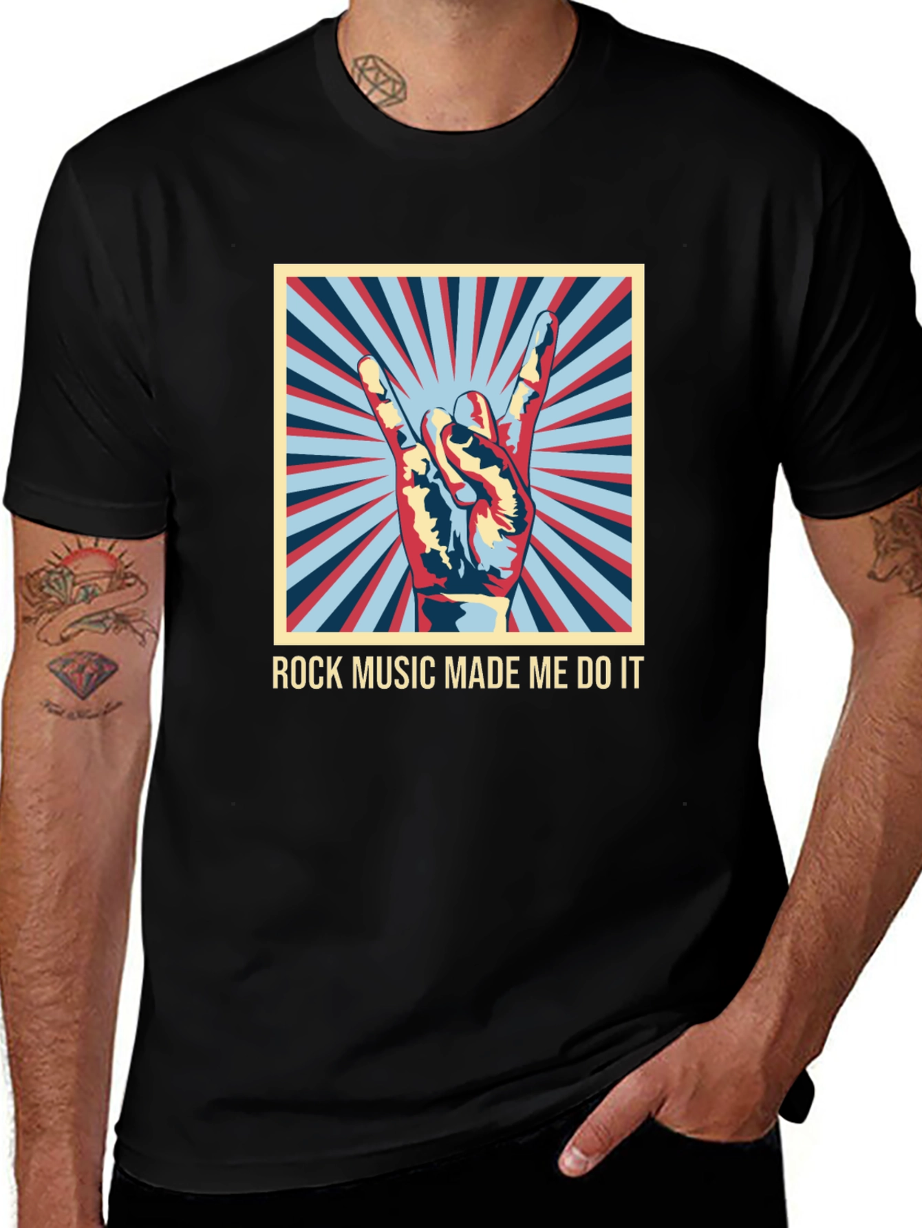 Variant 30 of Rock Music Made Me Do It Graphic Tee
