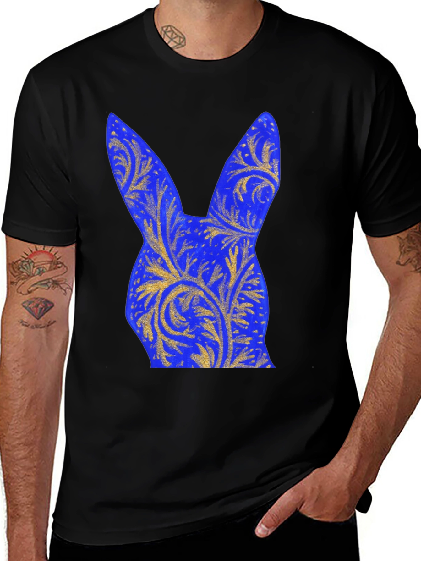 Variant 9 of Floral Bunny Graphic Tee