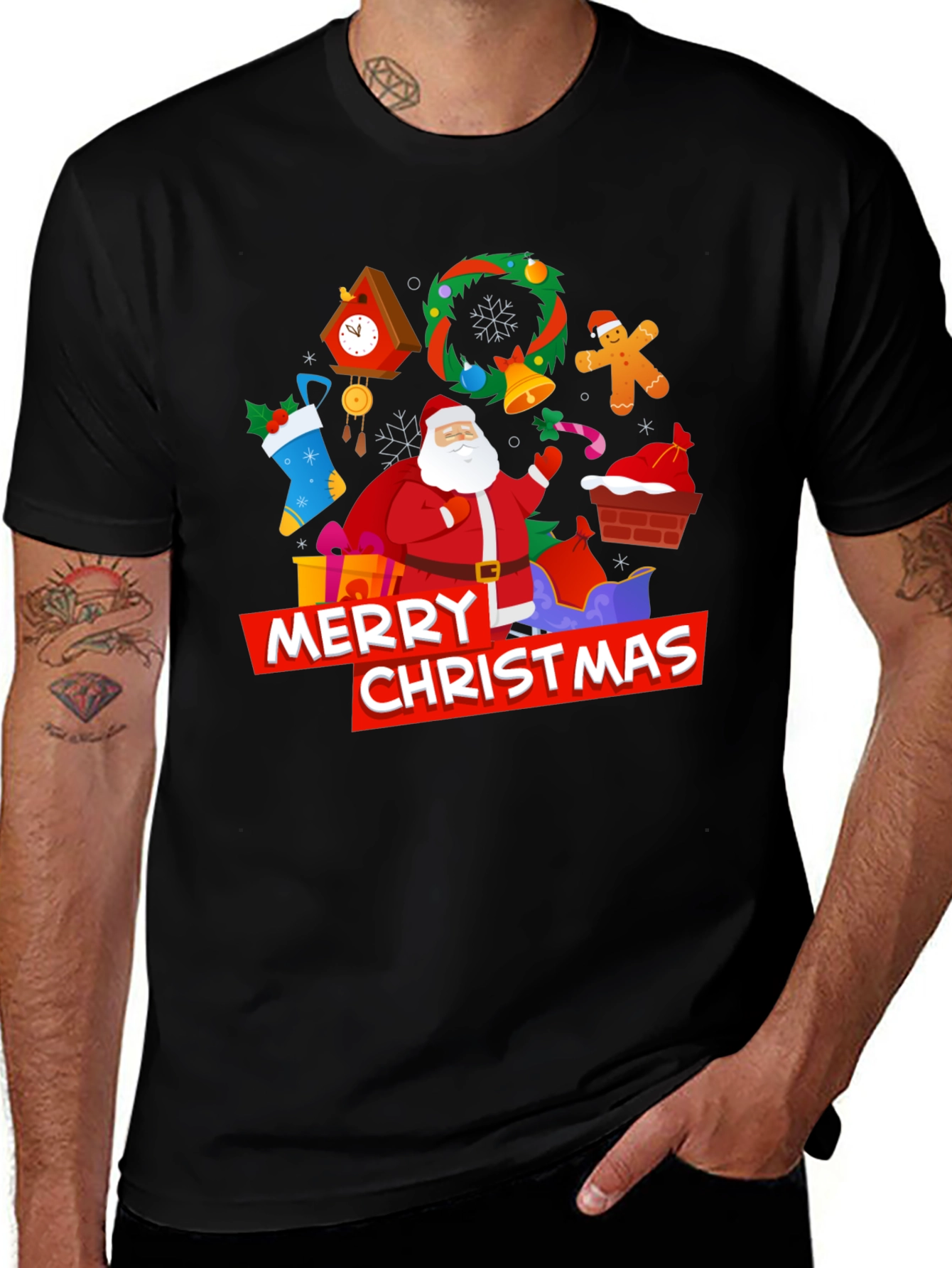 Variant 23 of Festive Merry Christmas Graphic Tee