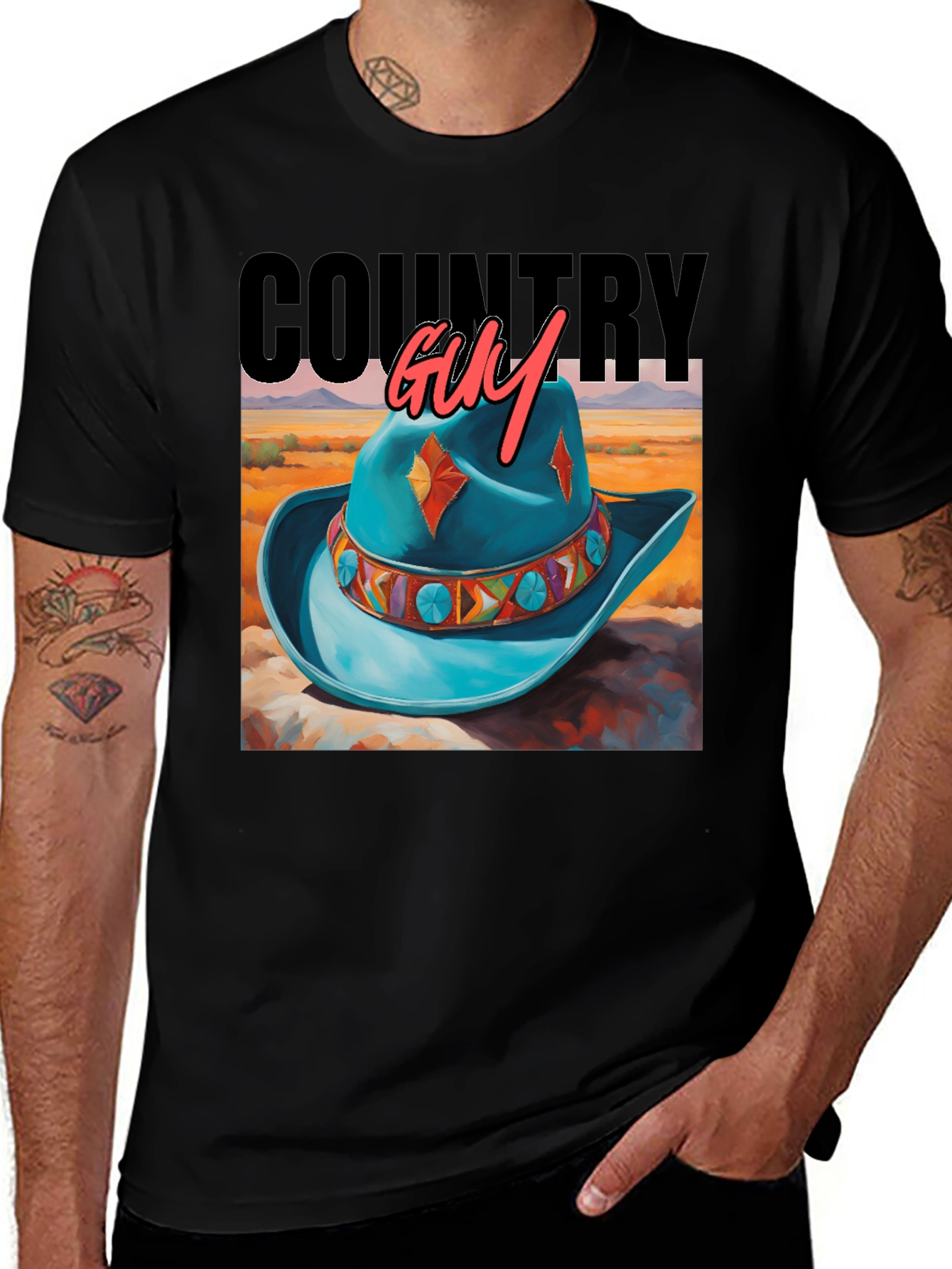 Variant 2 of Country Guy T-Shirt - Western Style Graphic Tee