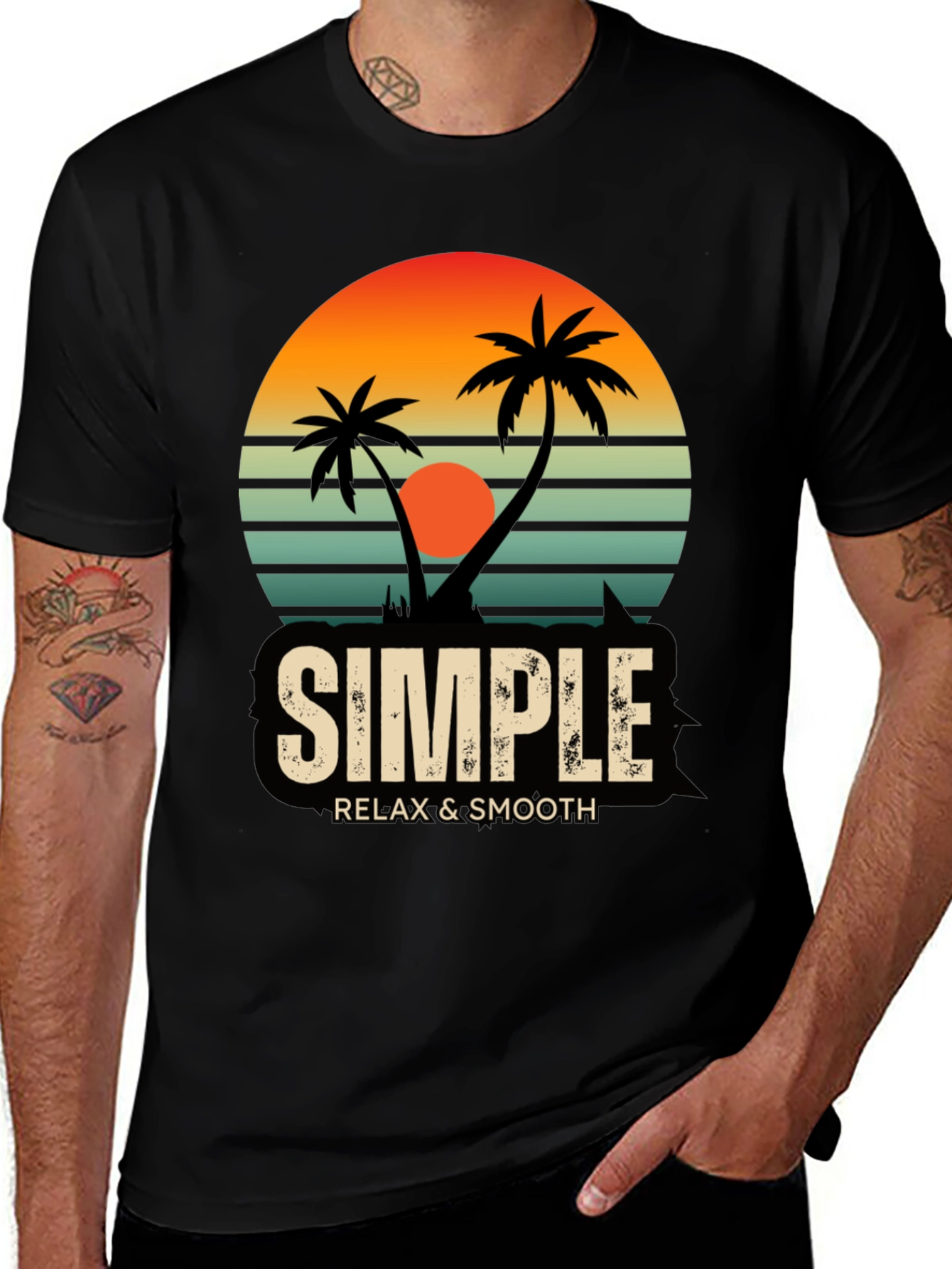 Variant 10 of Simple Relax & Smooth Palm Tree T-Shirt