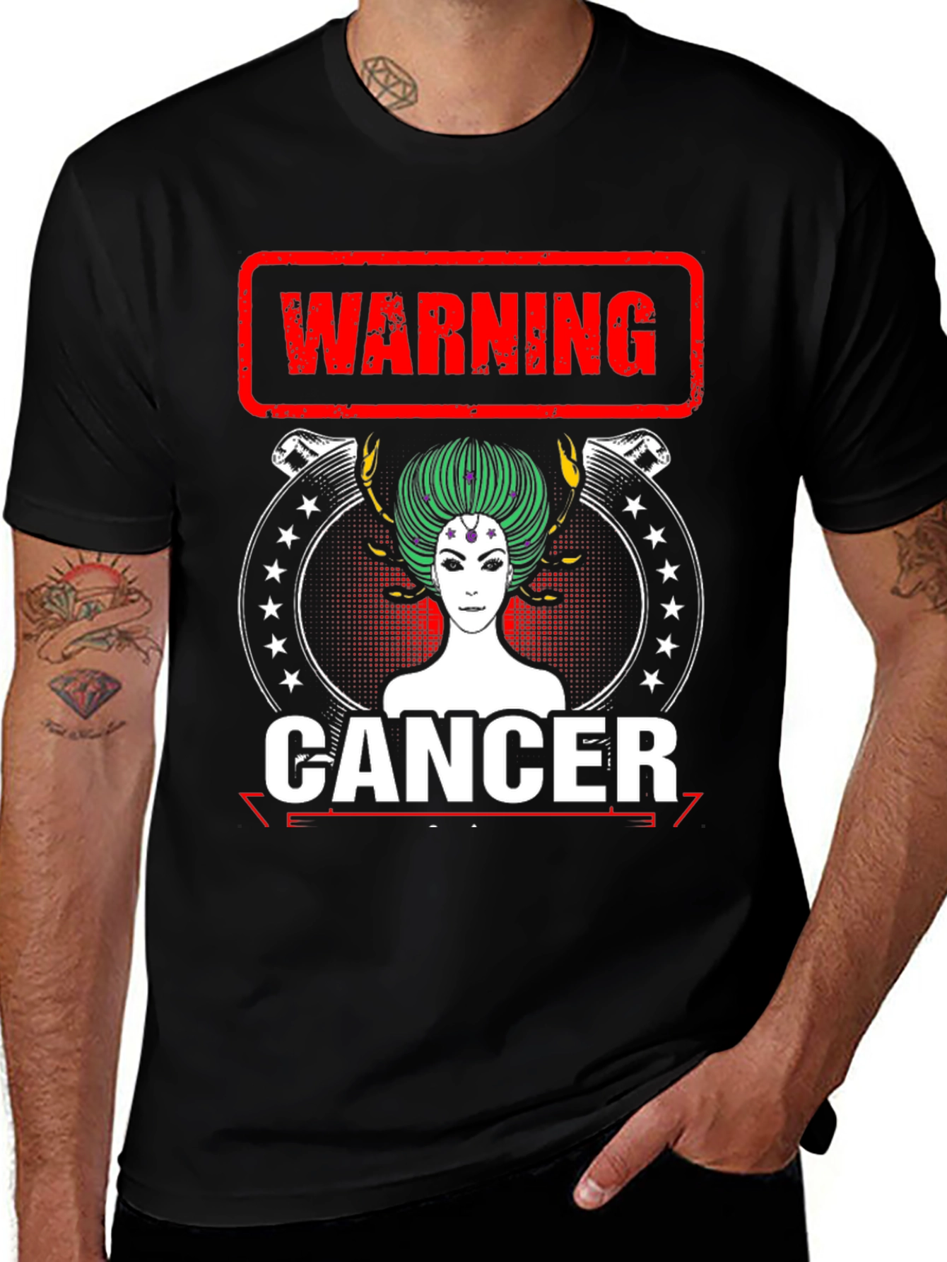 Cancer Zodiac T-Shirt - Warning Graphic Tee