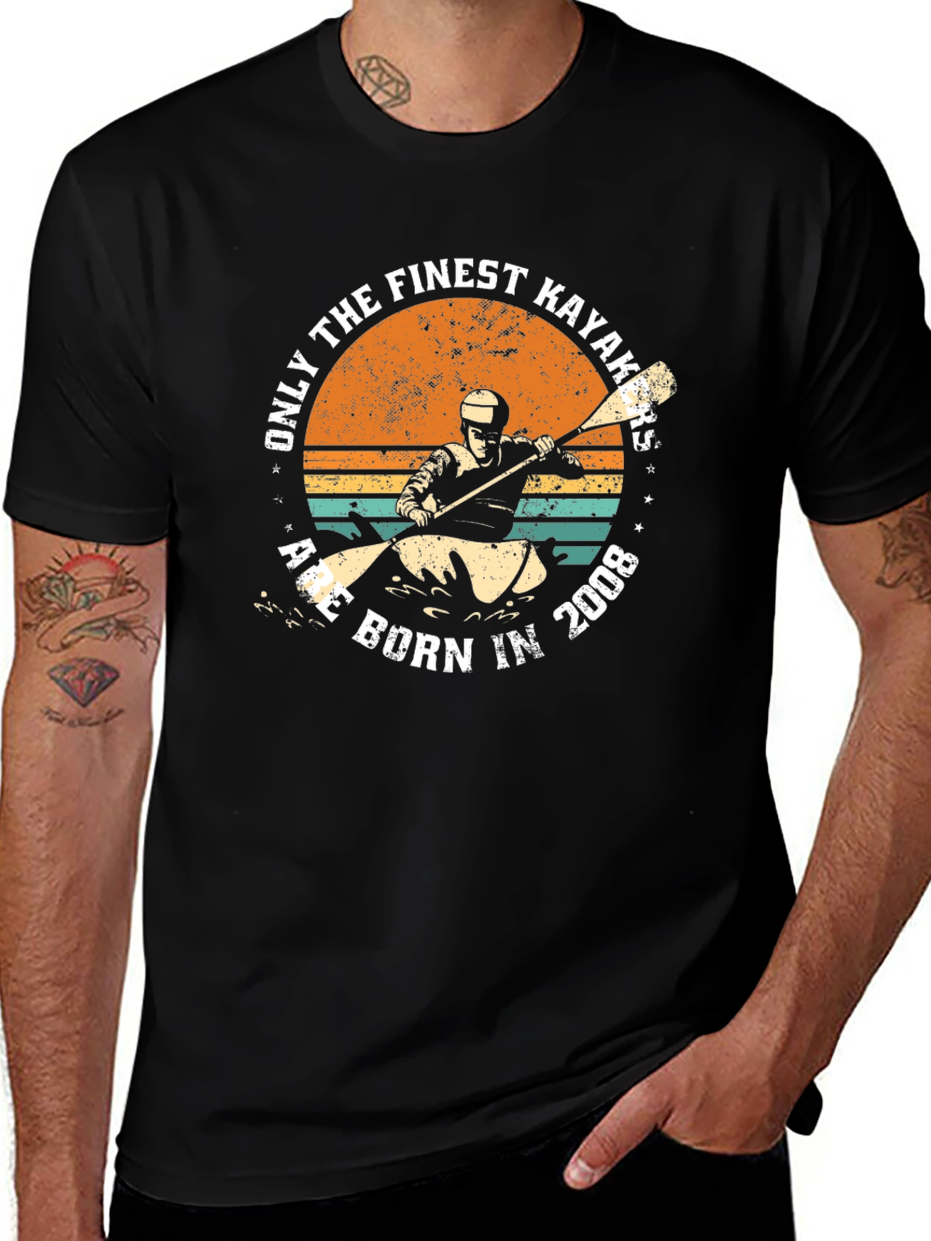 Variant 19 of Finest Kayakers Born in 2008 T-Shirt
