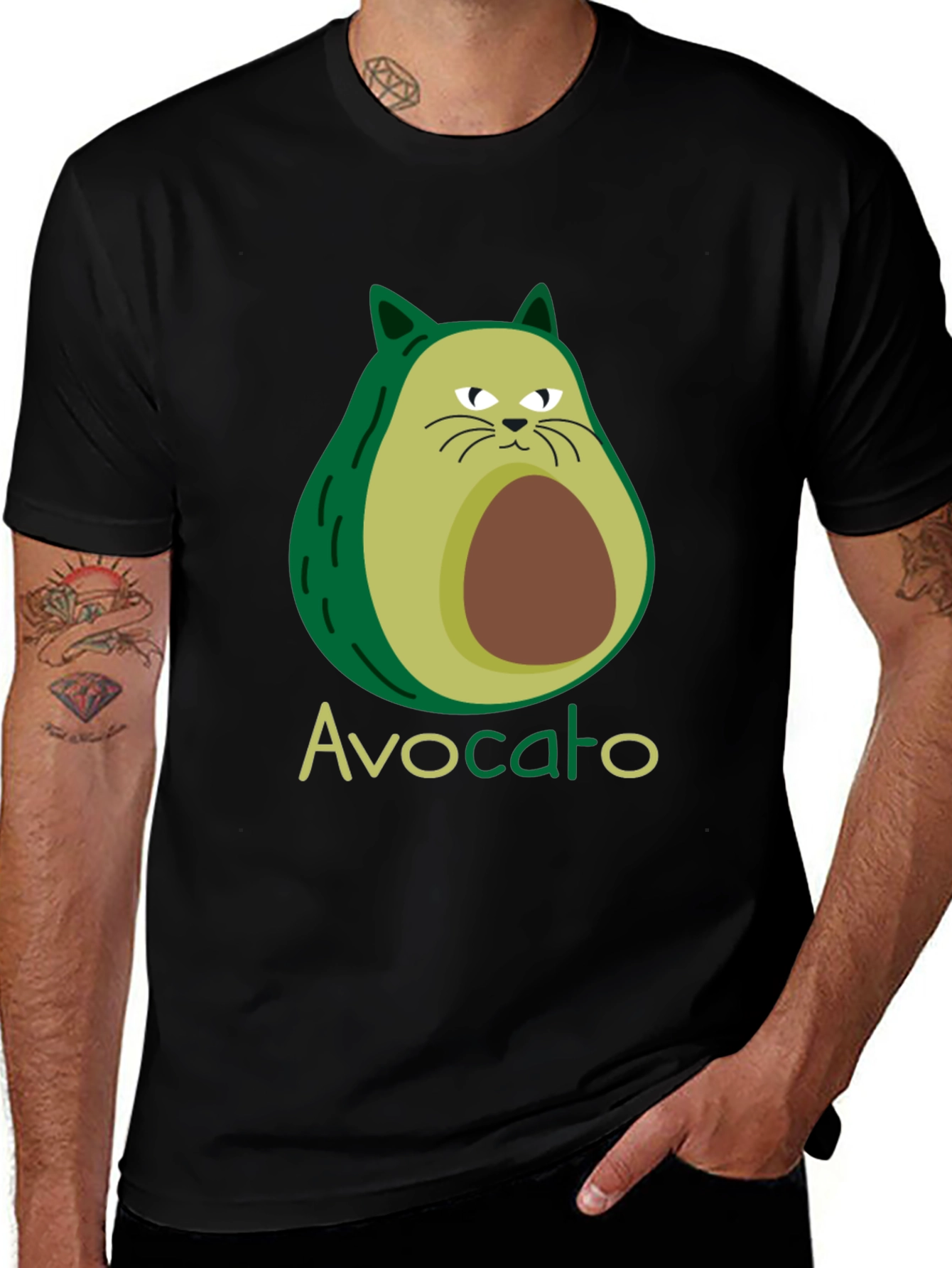 Variant 6 of Avocato Funny Cat Avocado Pun T-Shirt