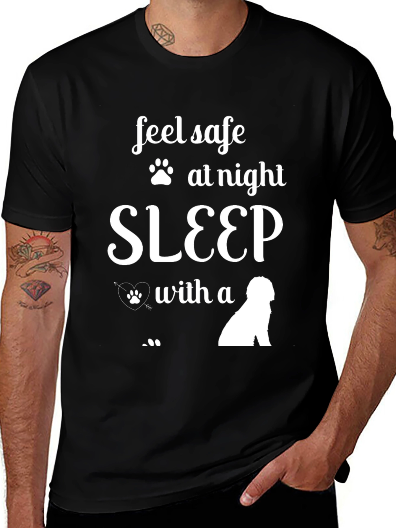 Variant 29 of Feel Safe Sleep With A Dog T-Shirt