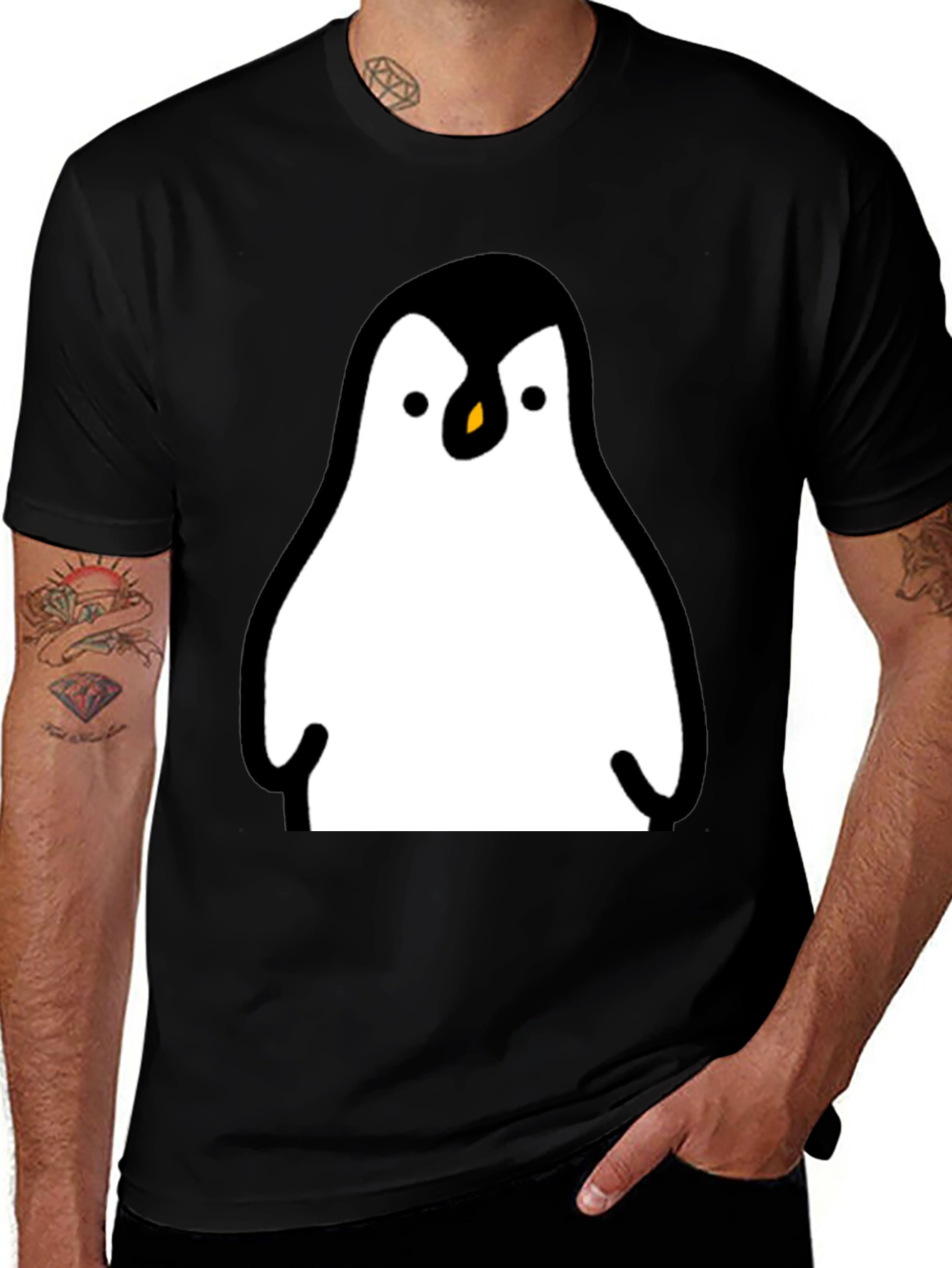 Variant 12 of Penguin Graphic Print T-Shirt - Men's Casual Tee