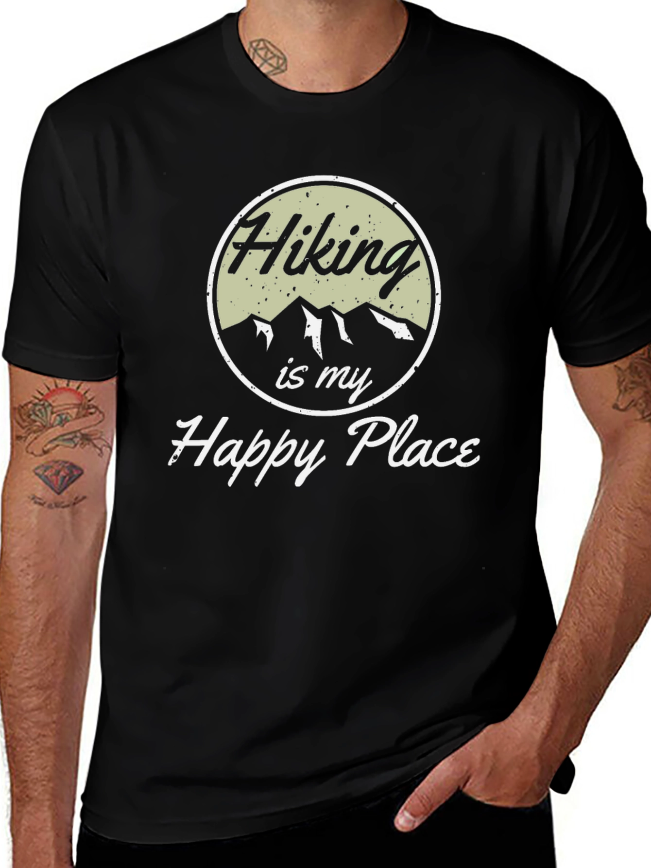 Variant 12 of Hiking is My Happy Place T-Shirt