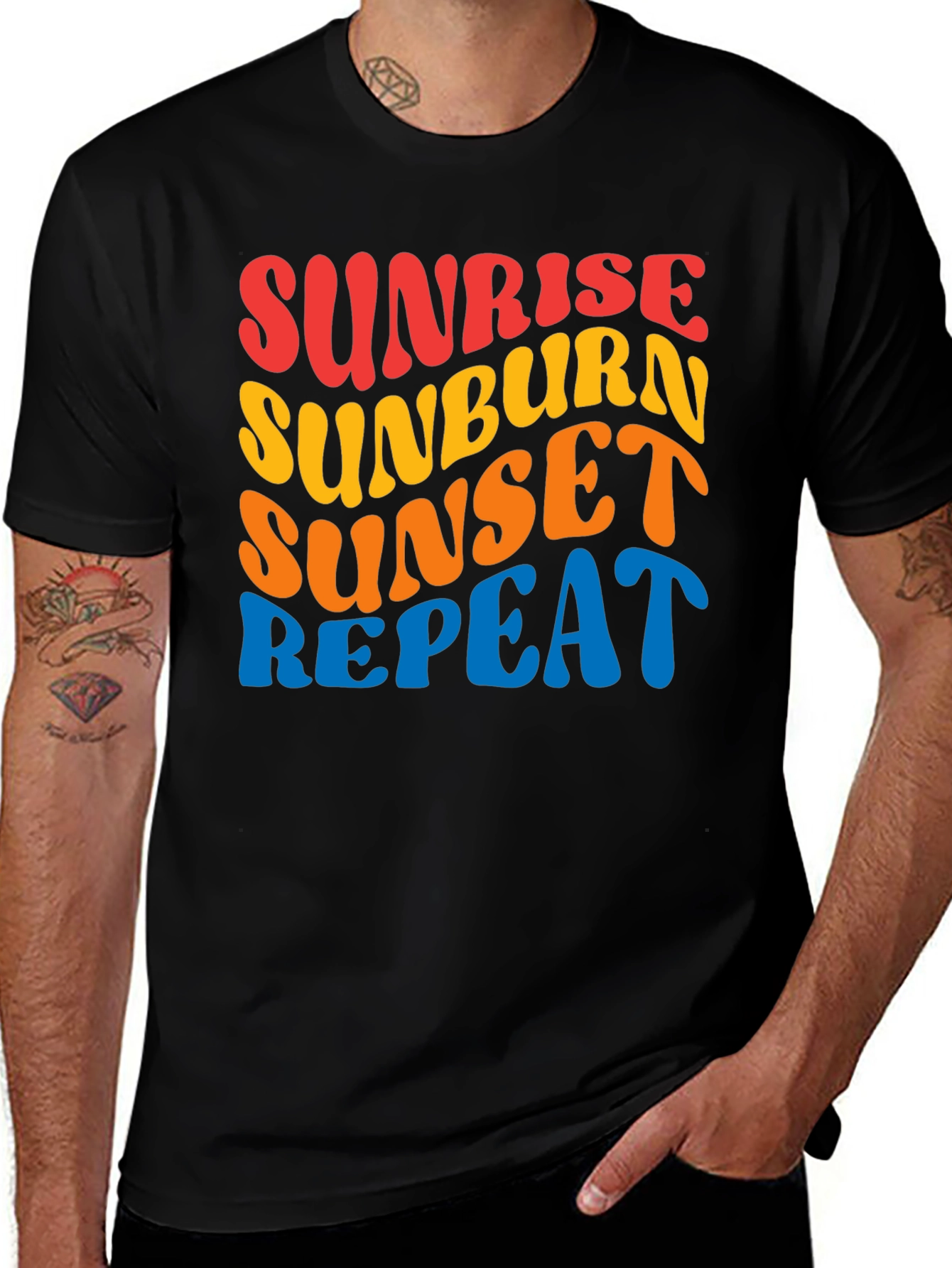 Sunrise Sunburn Sunset Repeat T-Shirt