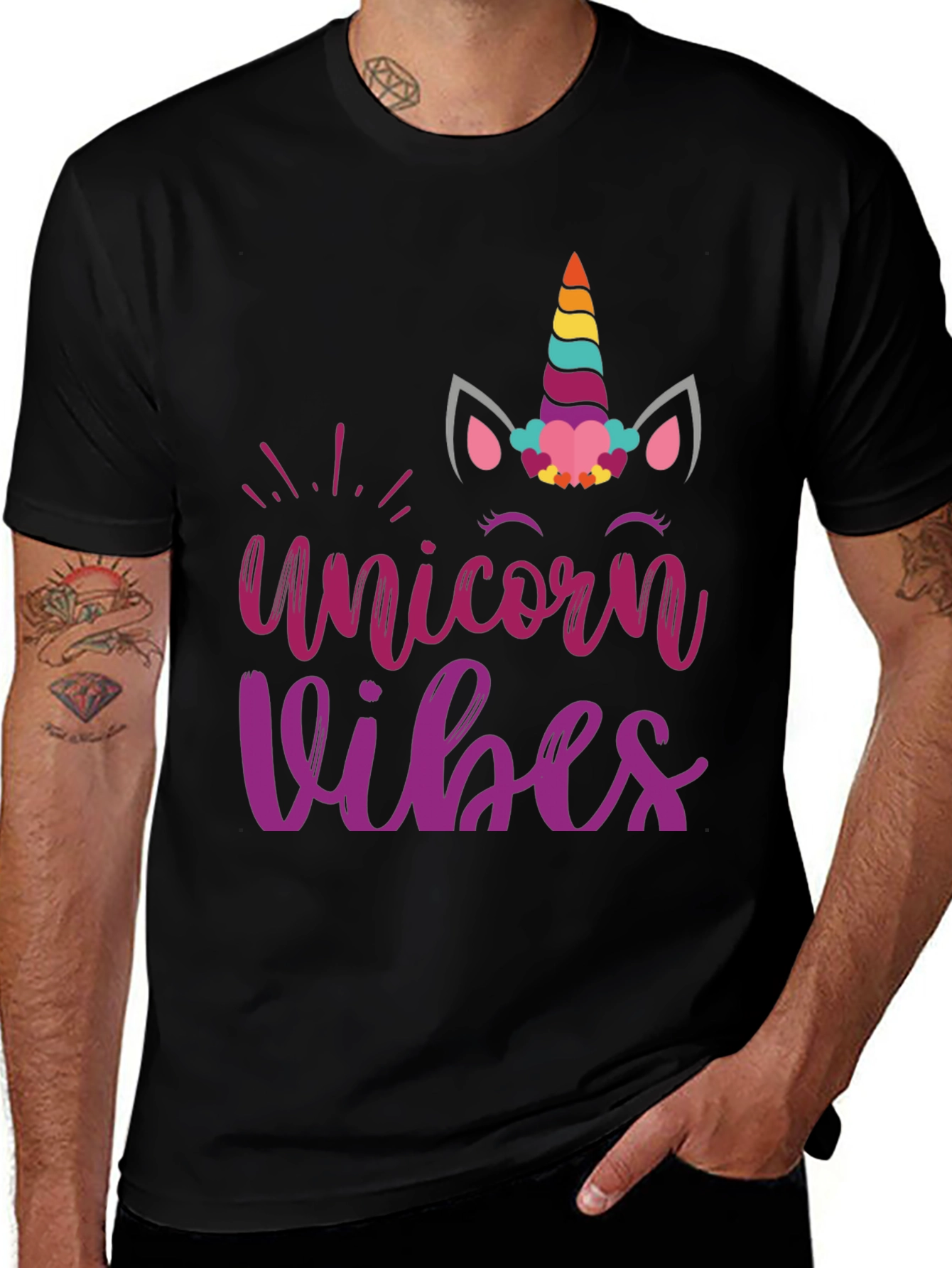 Variant 9 of Unicorn Vibes Graphic T-Shirt