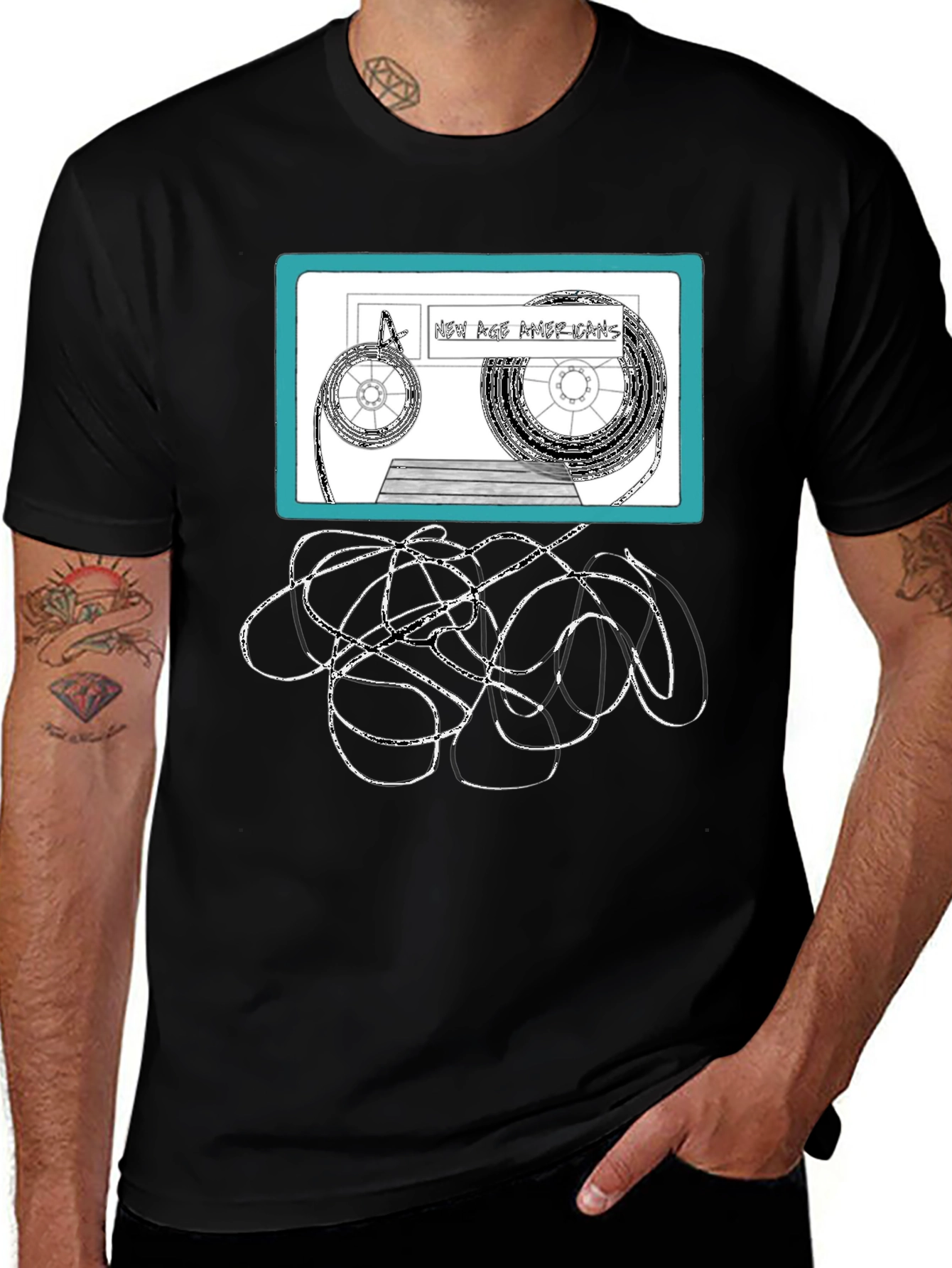 Variant 25 of Retro Cassette Tape Graphic T-Shirt