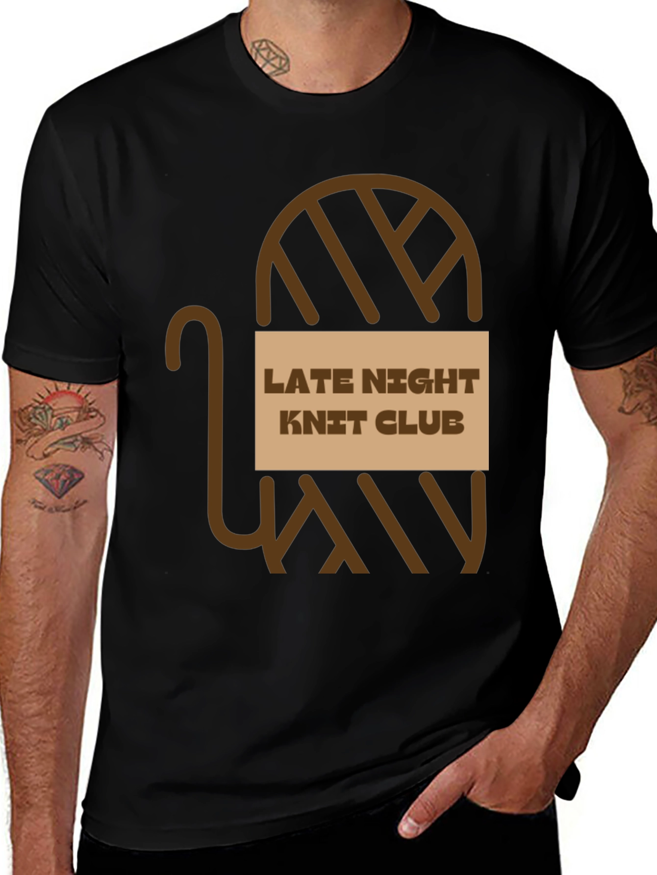 Variant 19 of Late Night Knit Club Graphic Tee