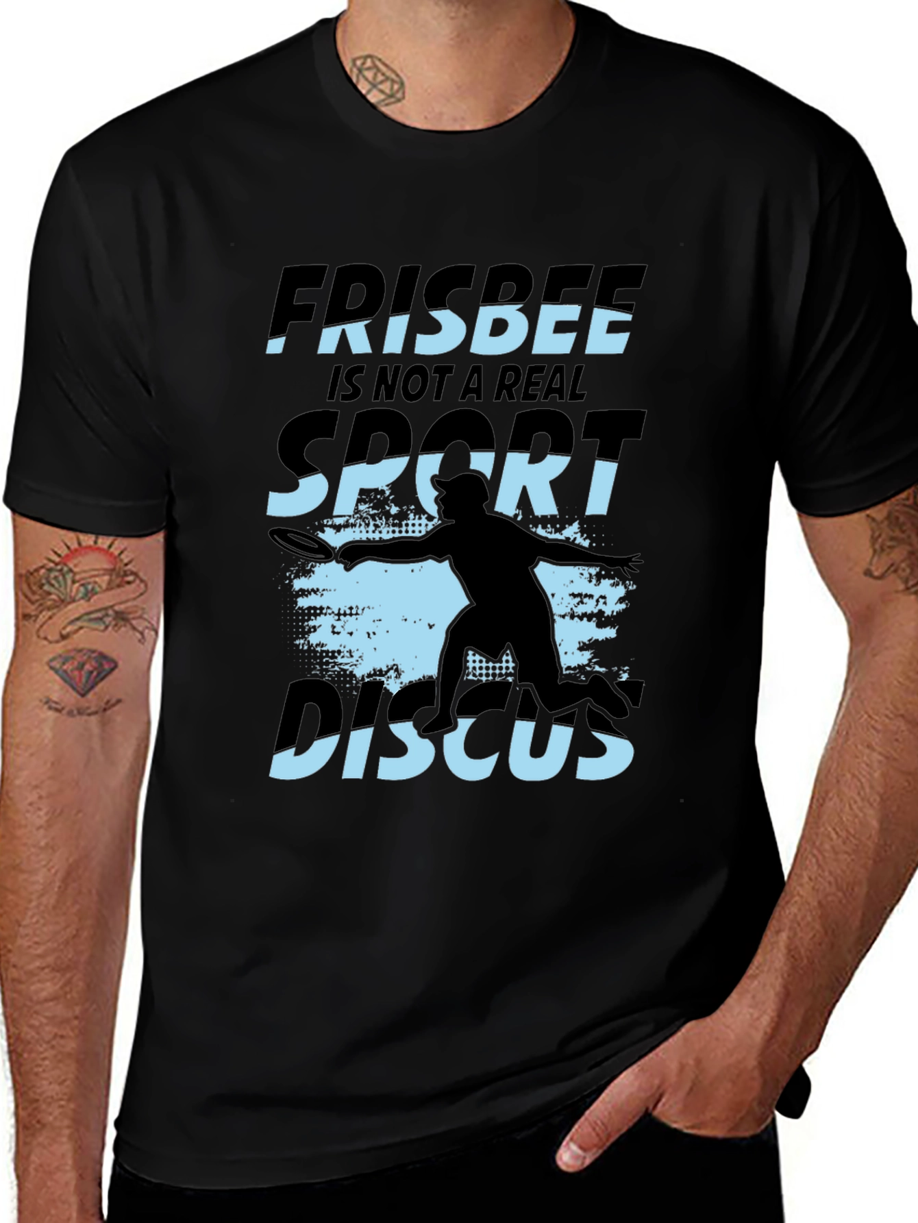Variant 16 of Frisbee Disc Golf T-Shirt - Not a Real Sport Tee