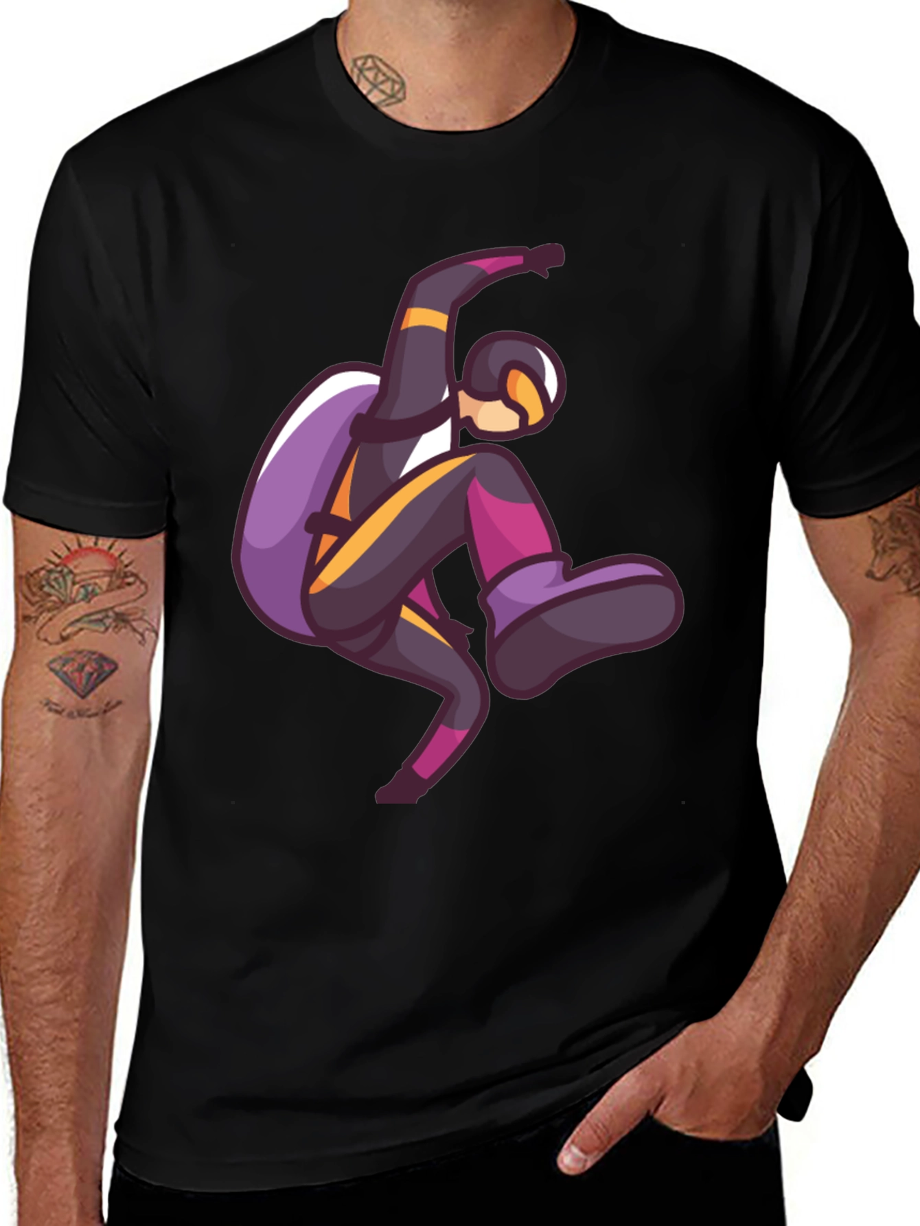 Variant 25 of Skydiving Graphic Print T-Shirt