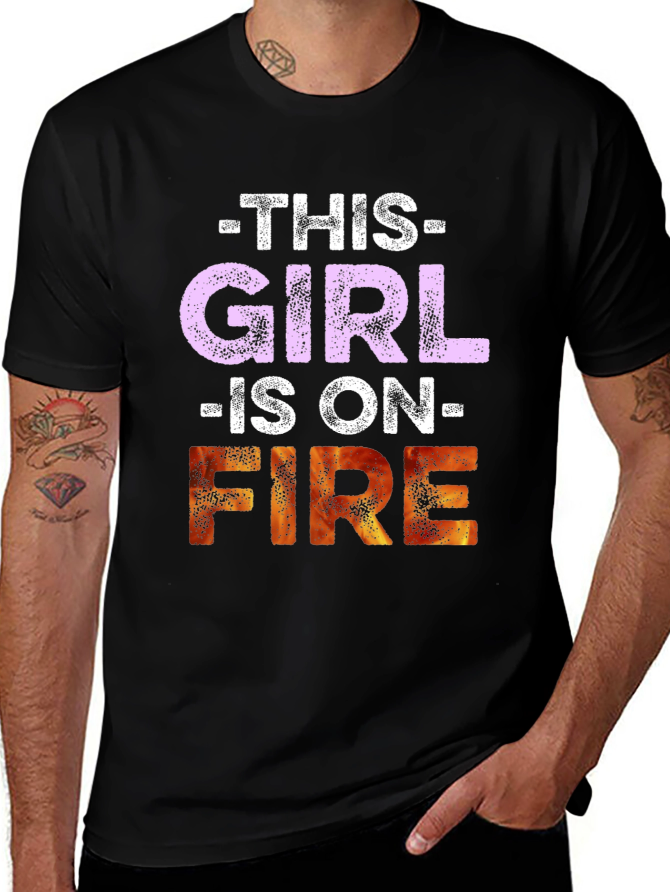 Variant 7 of This Girl Is On Fire Graphic T-Shirt