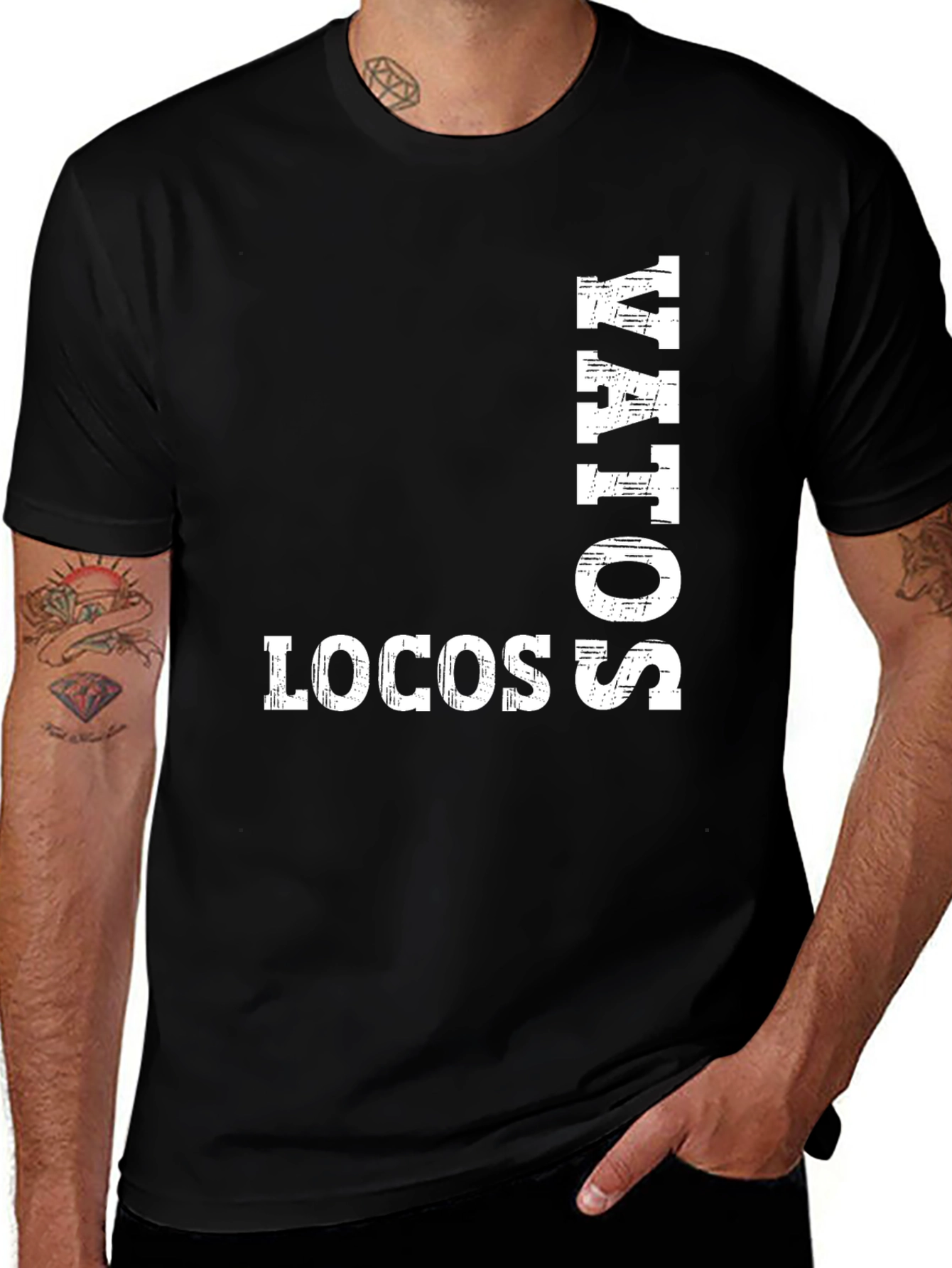 Variant 14 of Matos Locos Black Graphic Tee