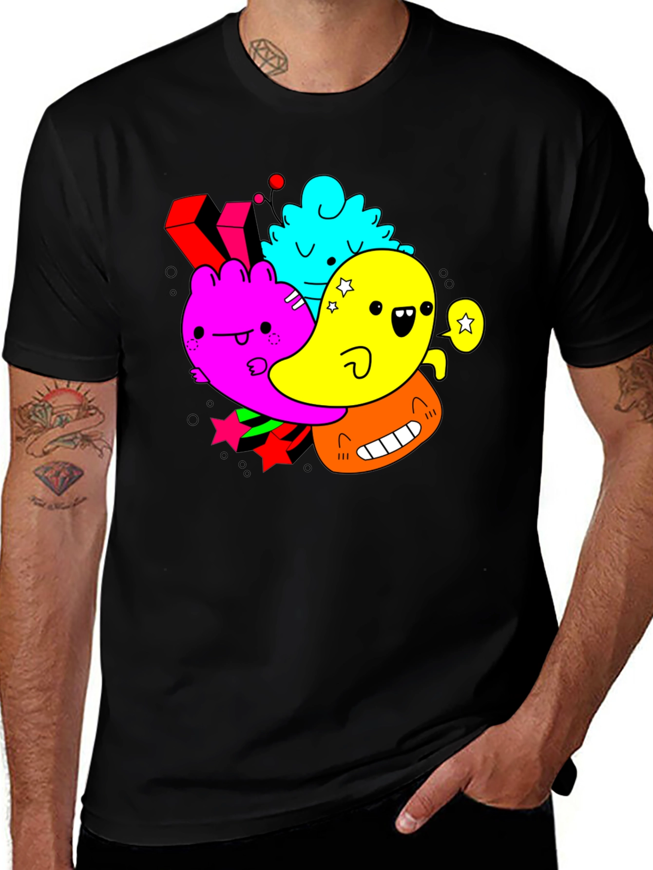 Variant 10 of Funky Cartoon Character Graphic Tee