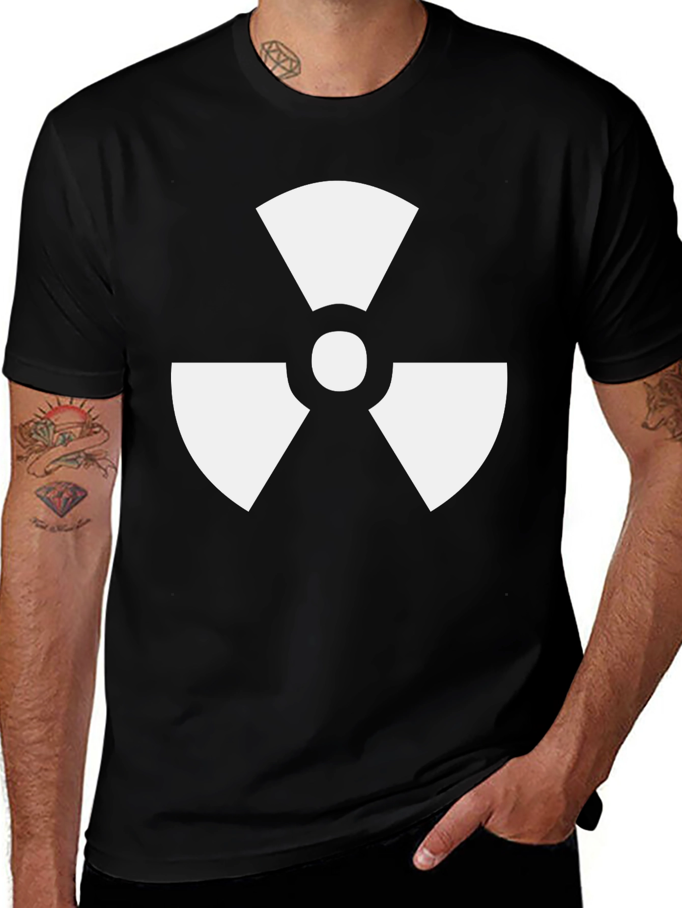 Variant 8 of Radioactive Symbol Black T-Shirt