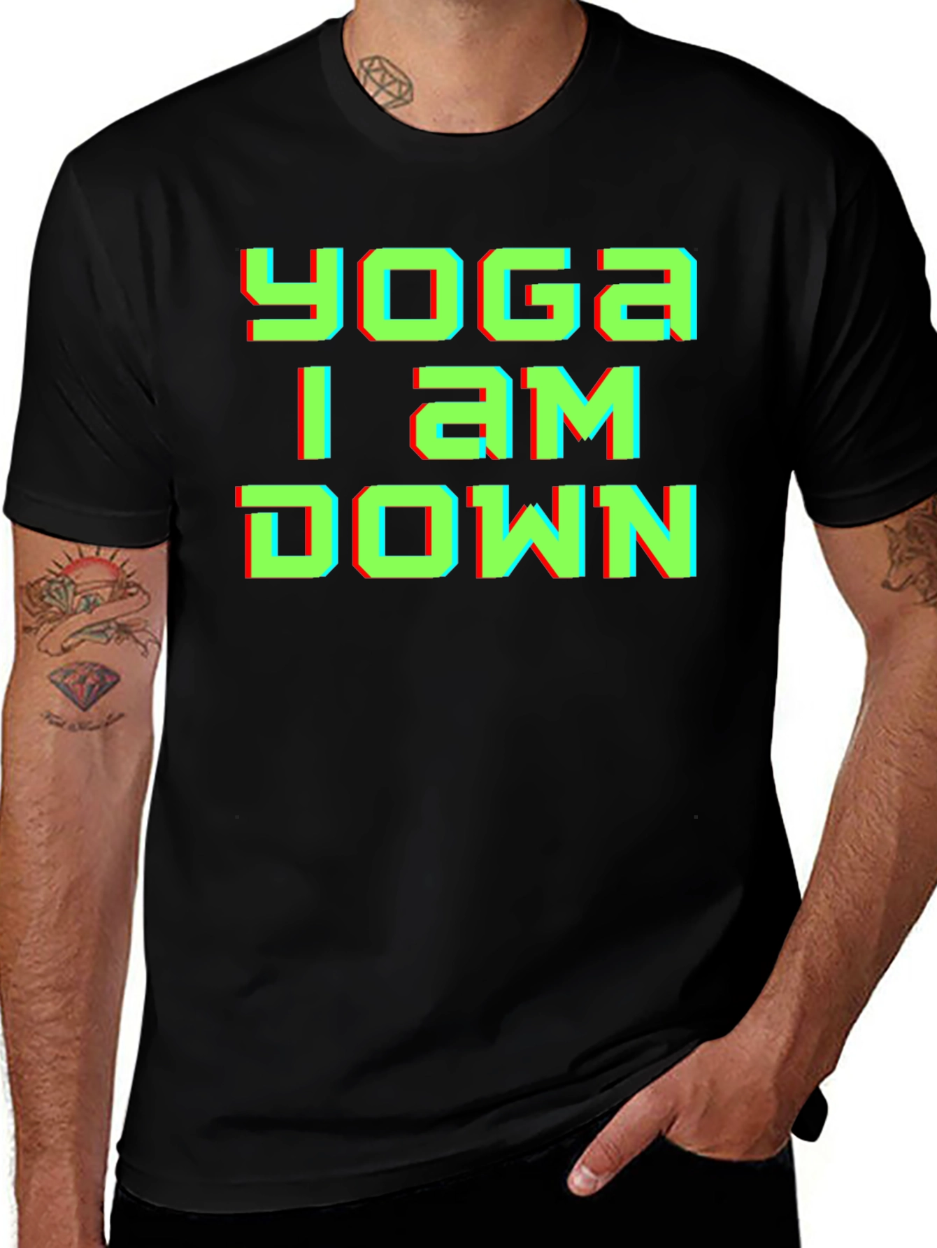 Variant 19 of Yoga I Am Down Graphic Tee