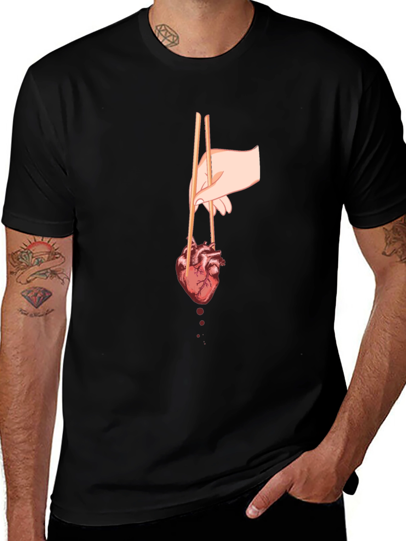 Variant 5 of Anatomical Heart Sushi T-Shirt