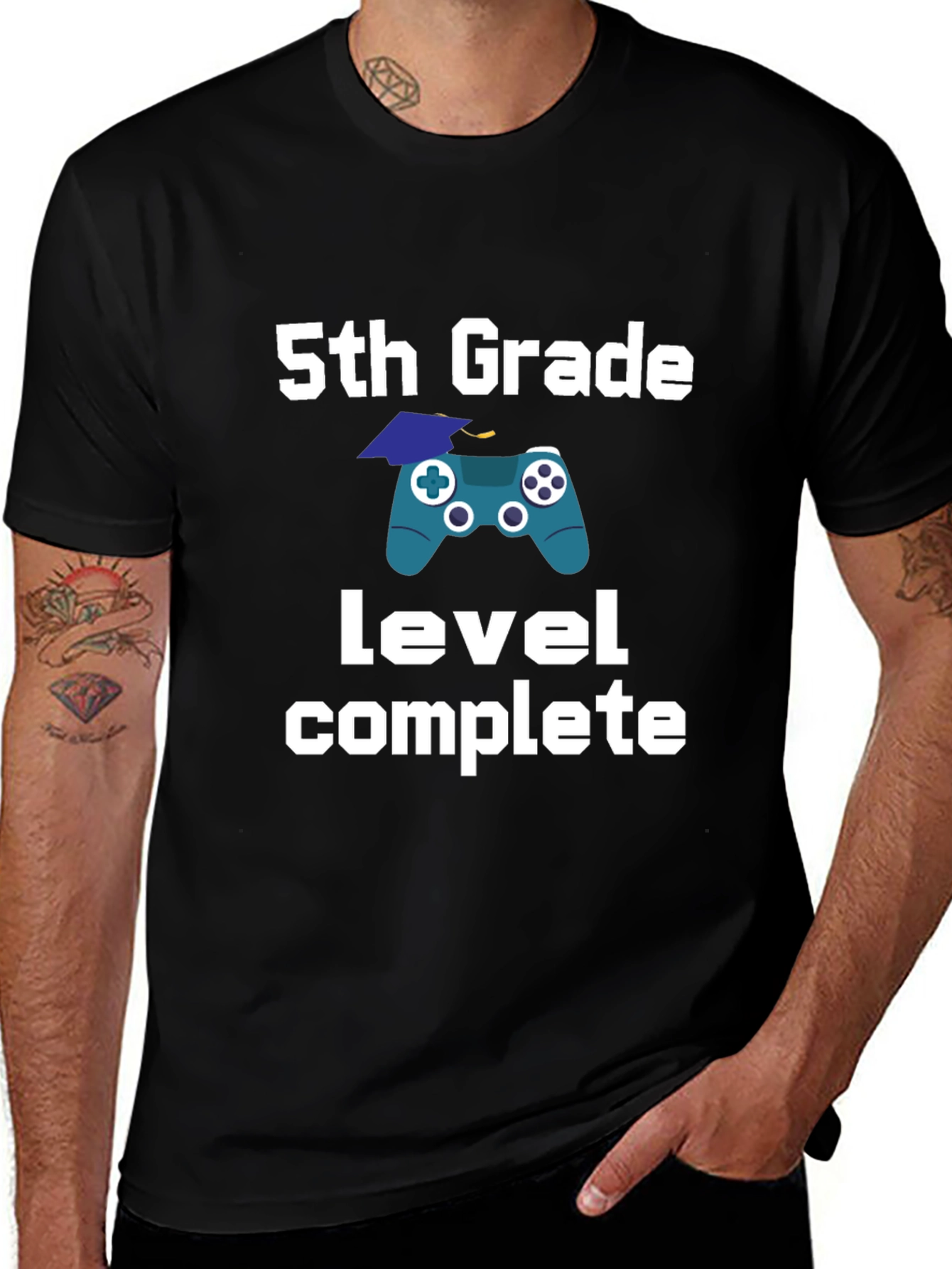 Variant 17 of 5th Grade Graduation Gamer T-Shirt