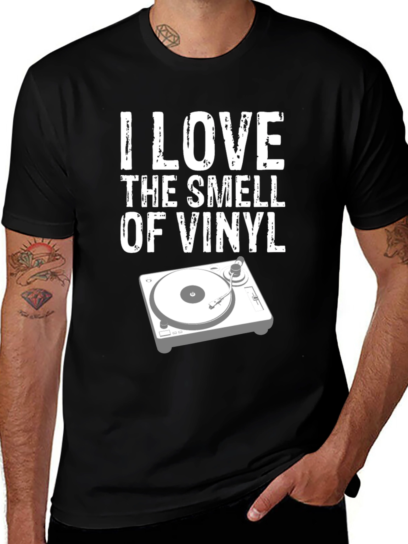 Variant 29 of I Love The Smell Of Vinyl T-Shirt