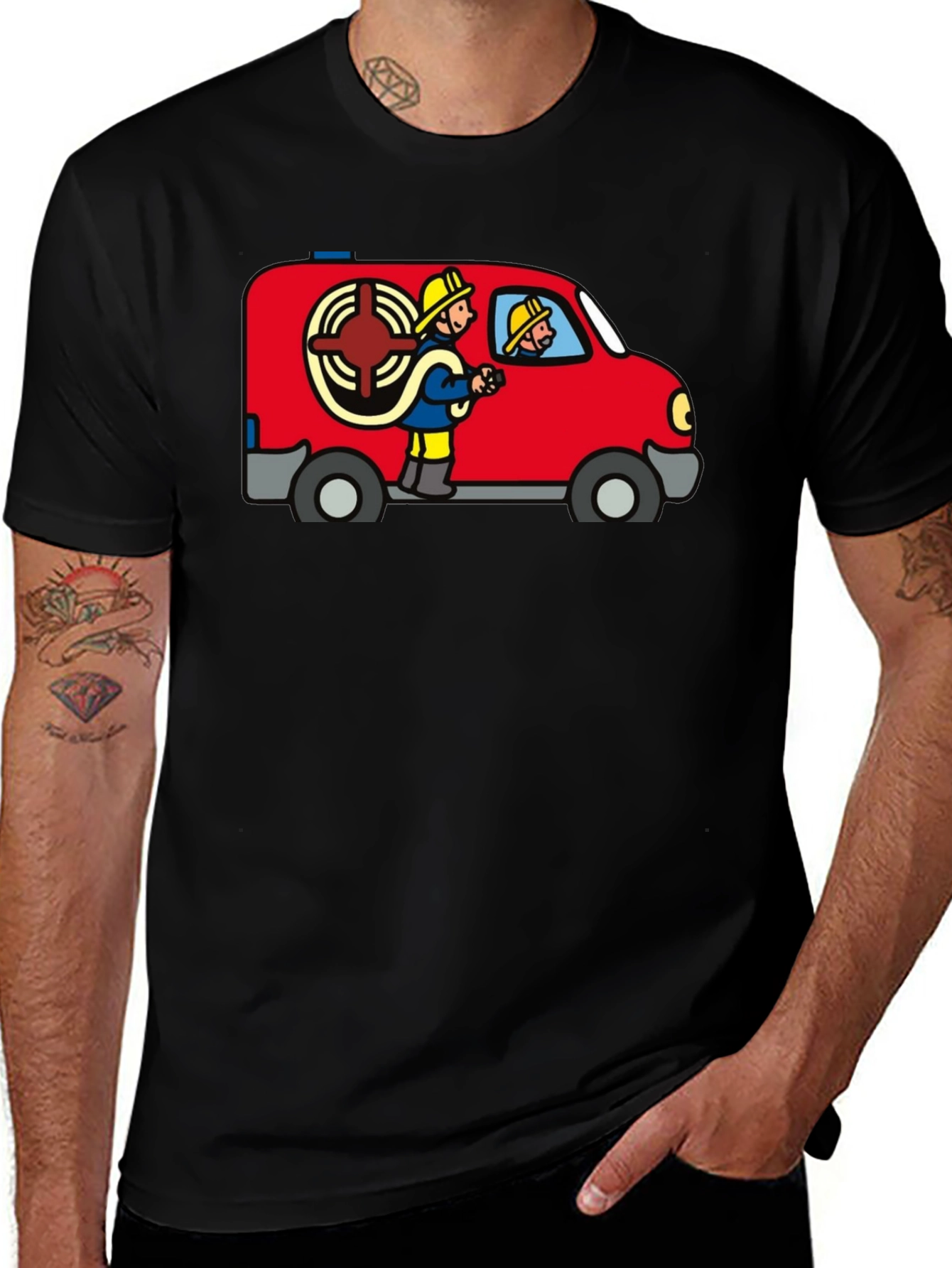 Variant 22 of Firefighter Van Graphic T-Shirt