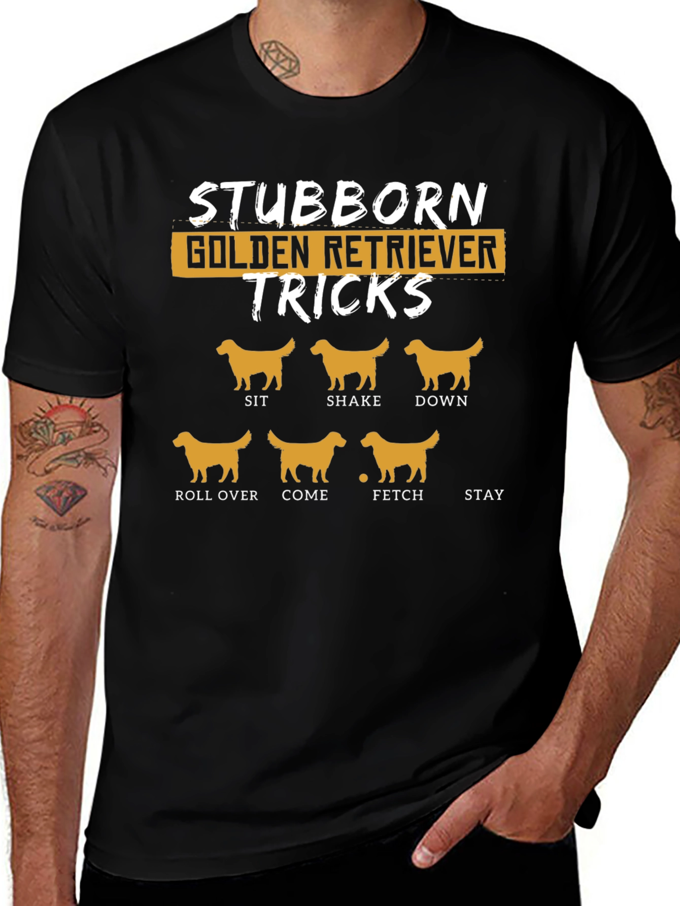Stubborn Golden Retriever Tricks T-Shirt