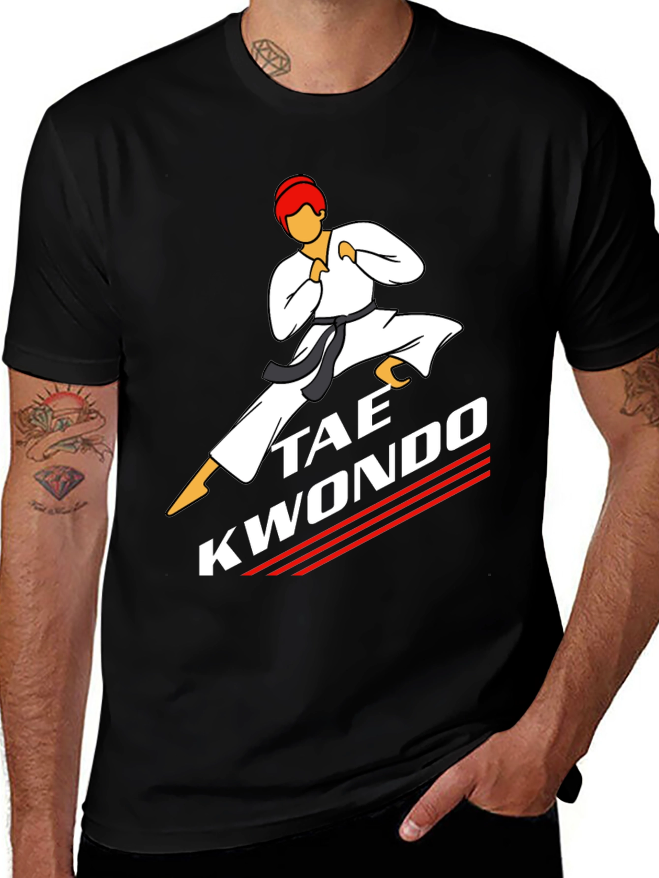 Variant 26 of Taekwondo Kick Graphic T-Shirt
