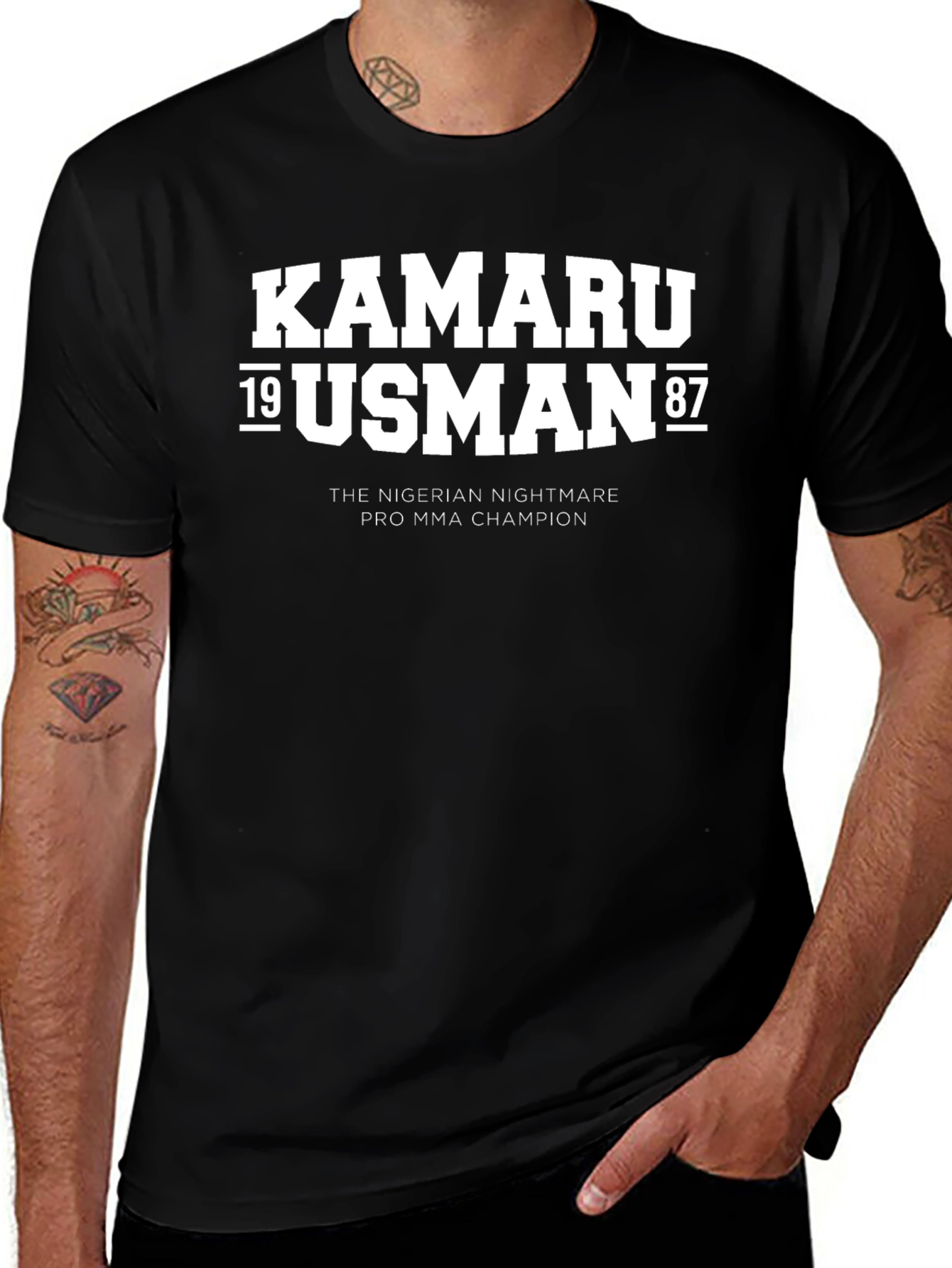 Kamaru Usman T-Shirt - Nigerian Nightmare MMA Champion