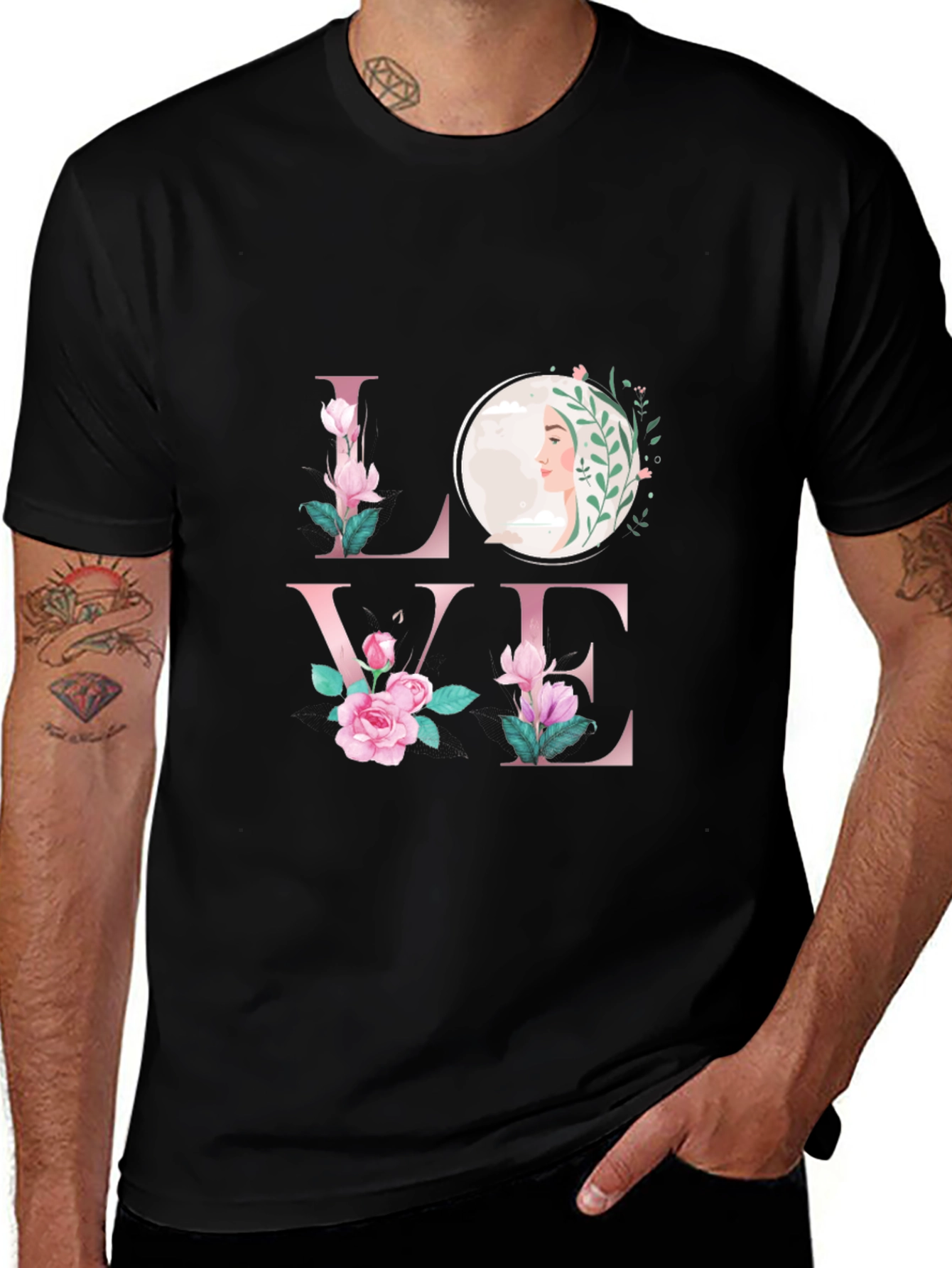 Floral LOVE Graphic Tee