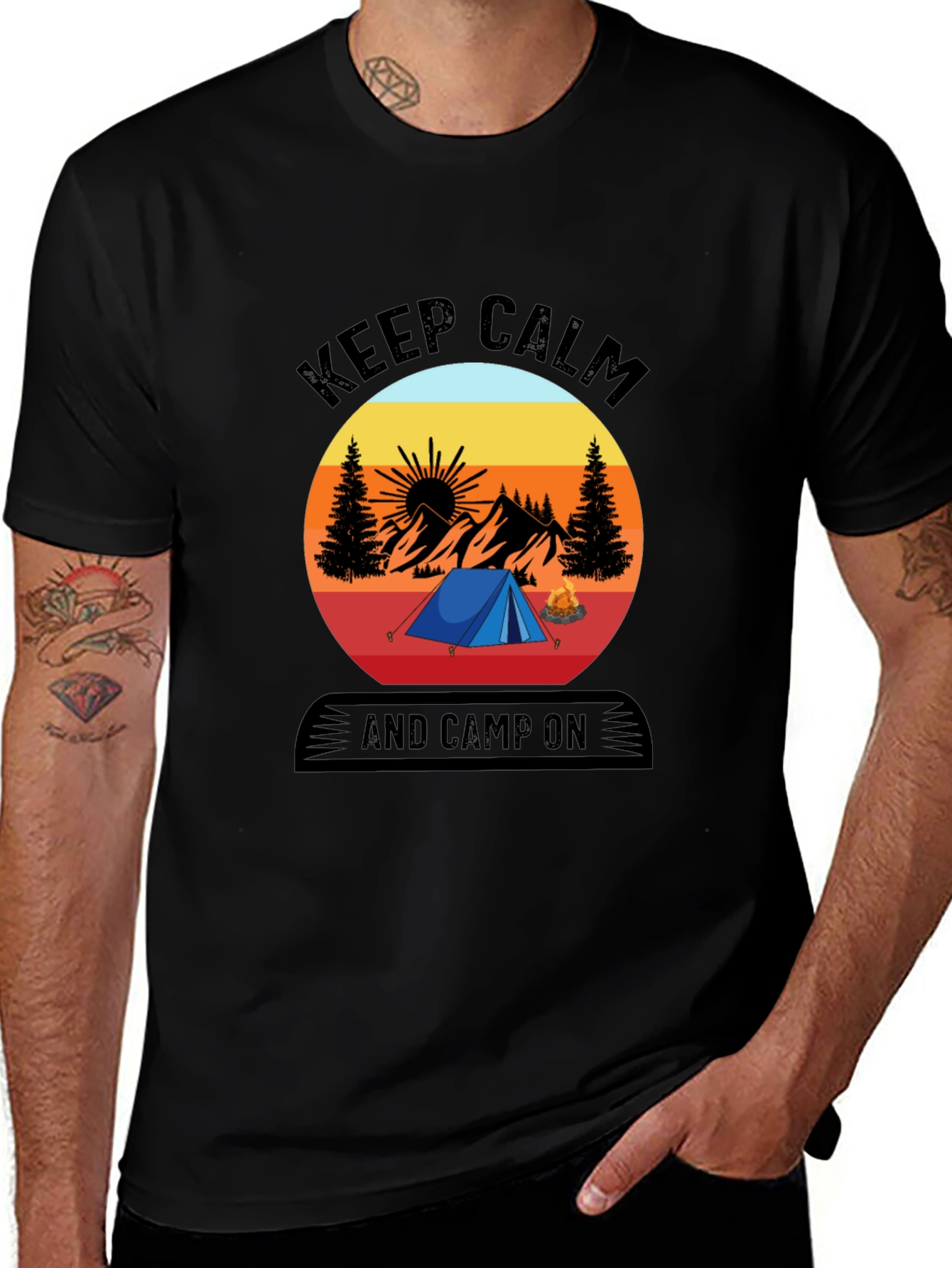 Variant 26 of Keep Calm and Camp On T-Shirt