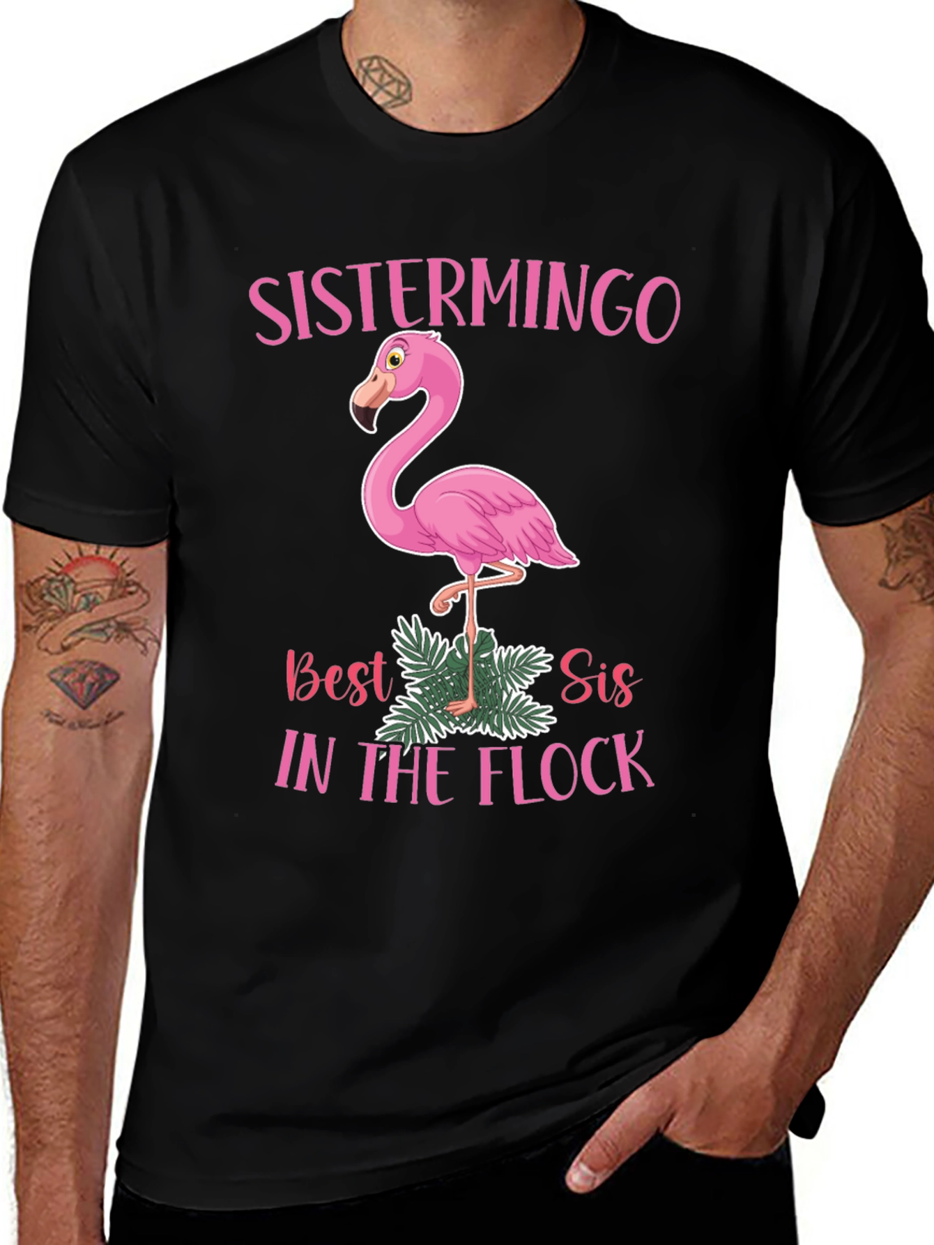Variant 15 of Sistermingo T-Shirt - Best Sis In The Flock