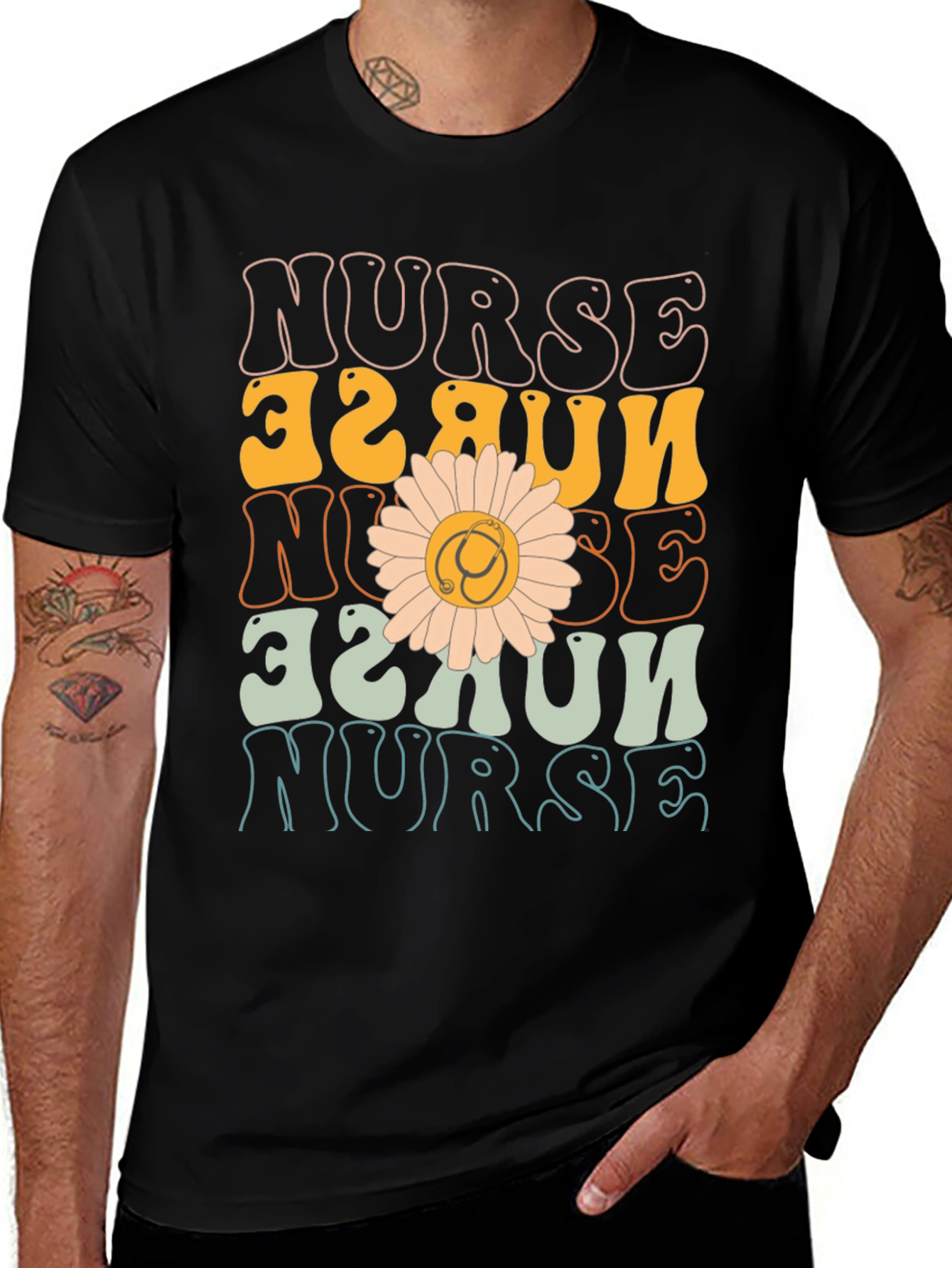 Variant 26 of Retro Nurse T-Shirt