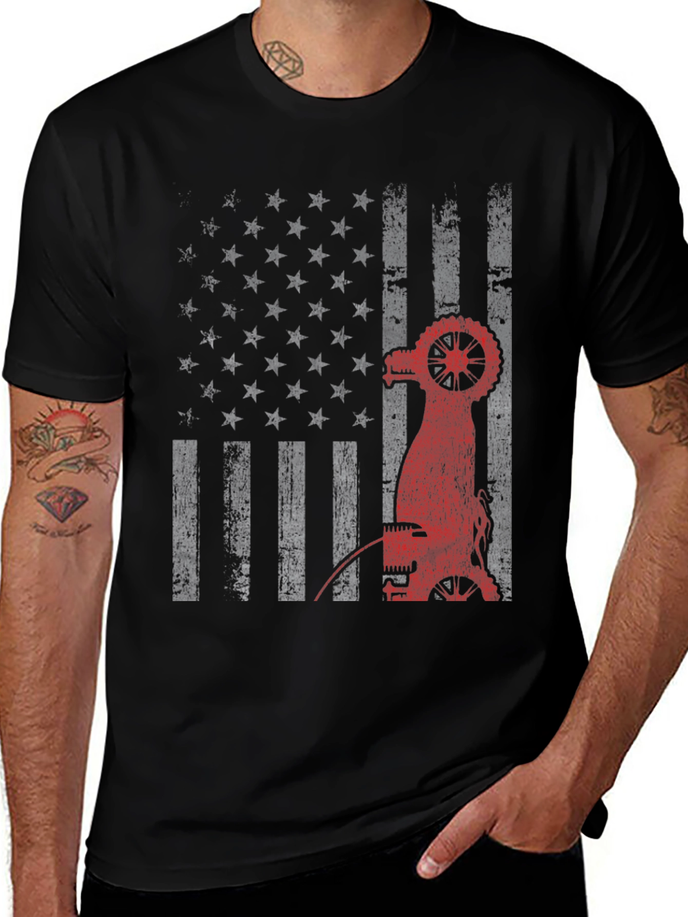 Variant 8 of American Flag Welding T-Shirt - Patriotic Welder Tee