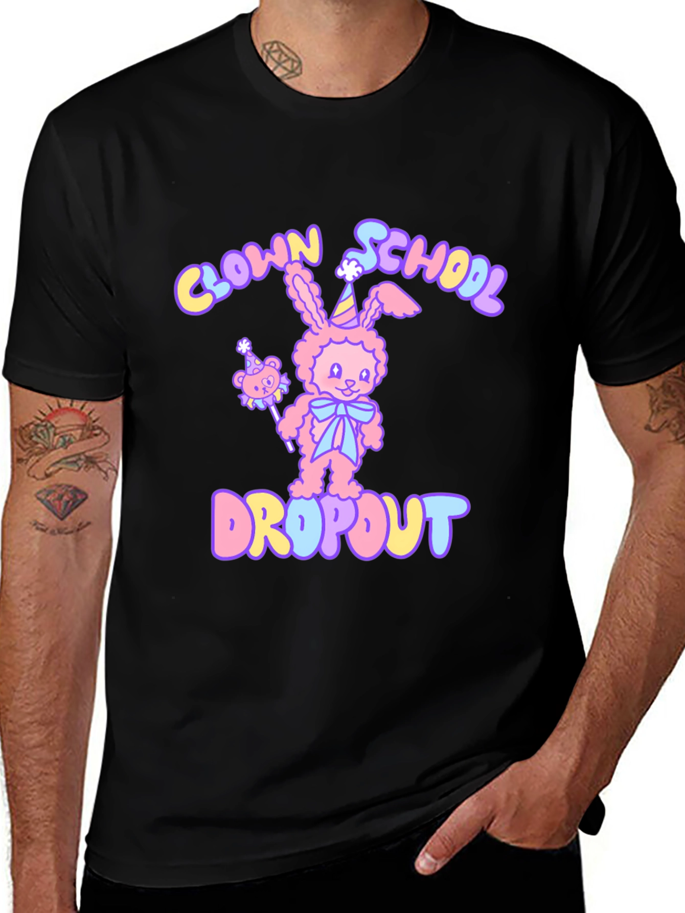 Variant 5 of Clown School Dropout Graphic T-Shirt