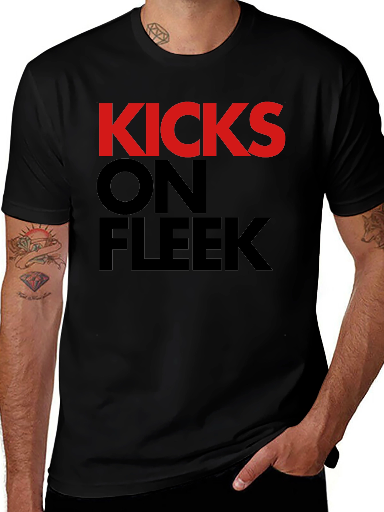 Variant 15 of Kicks On Fleek Graphic T-Shirt - Black
