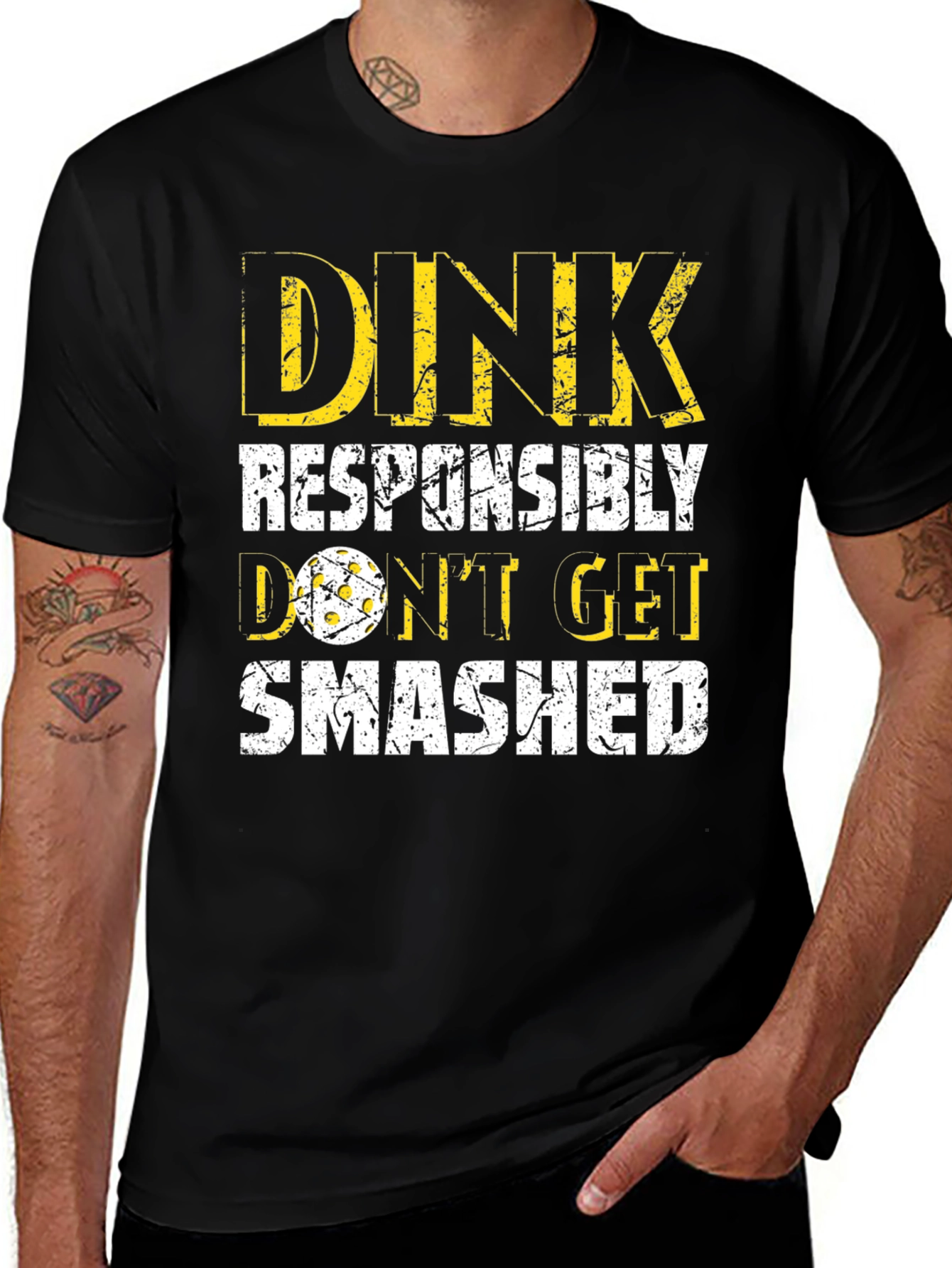 Variant 19 of Dink Responsibly T-Shirt - Pickleball Apparel