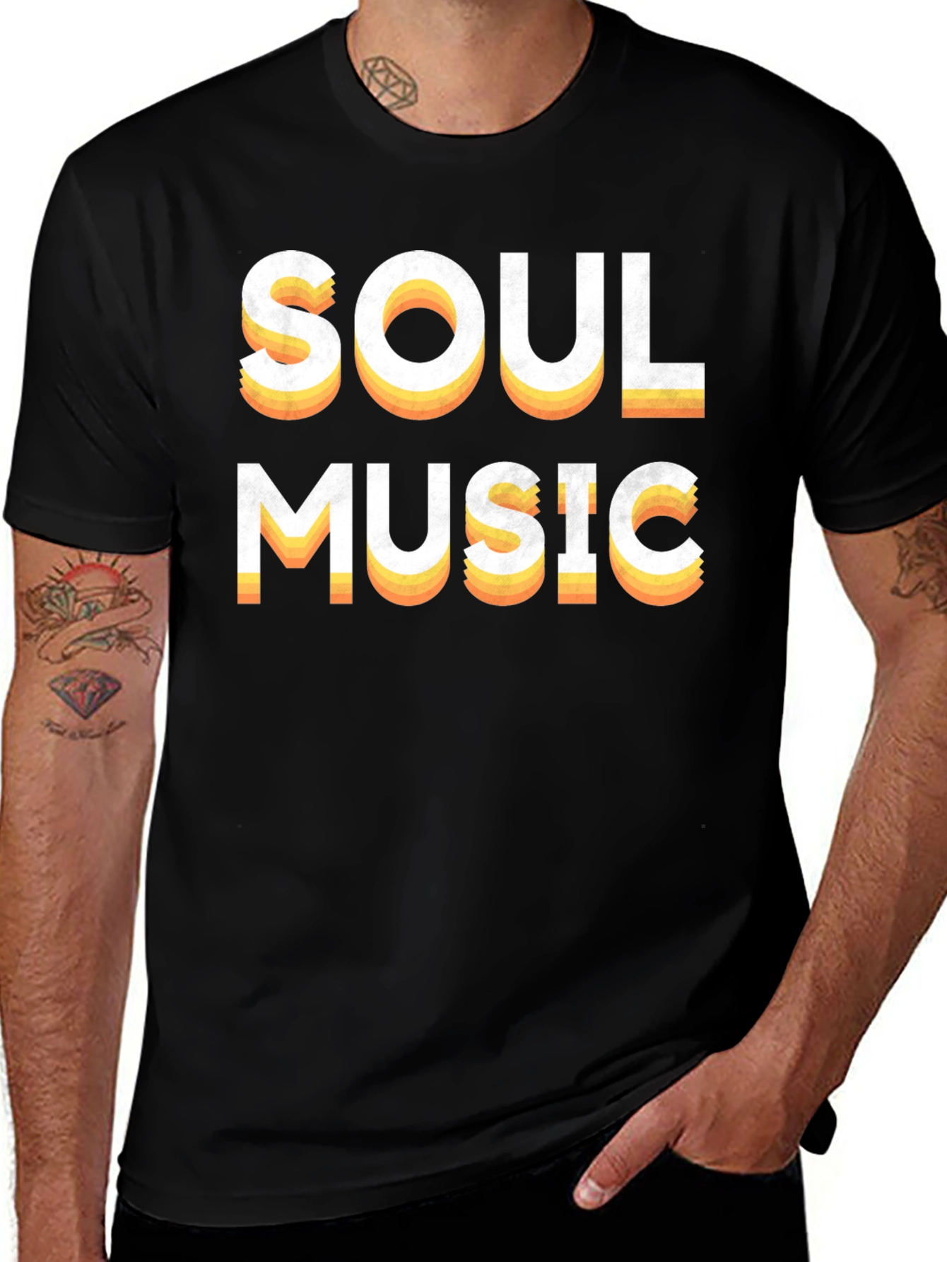Variant 13 of Retro Soul Music Graphic T-Shirt