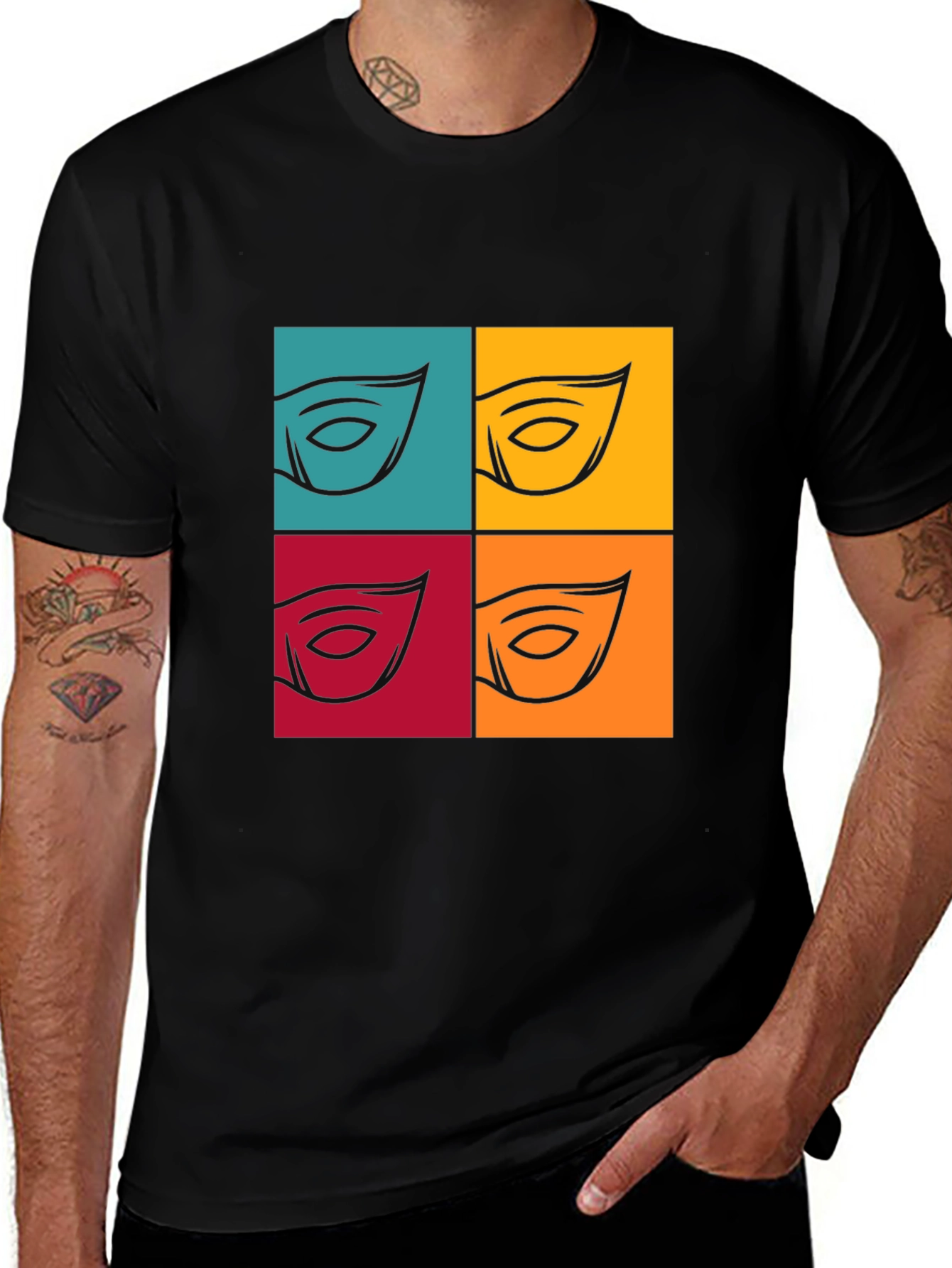 Variant 15 of Abstract Eye Graphic T-Shirt - Bold Pop Art Style